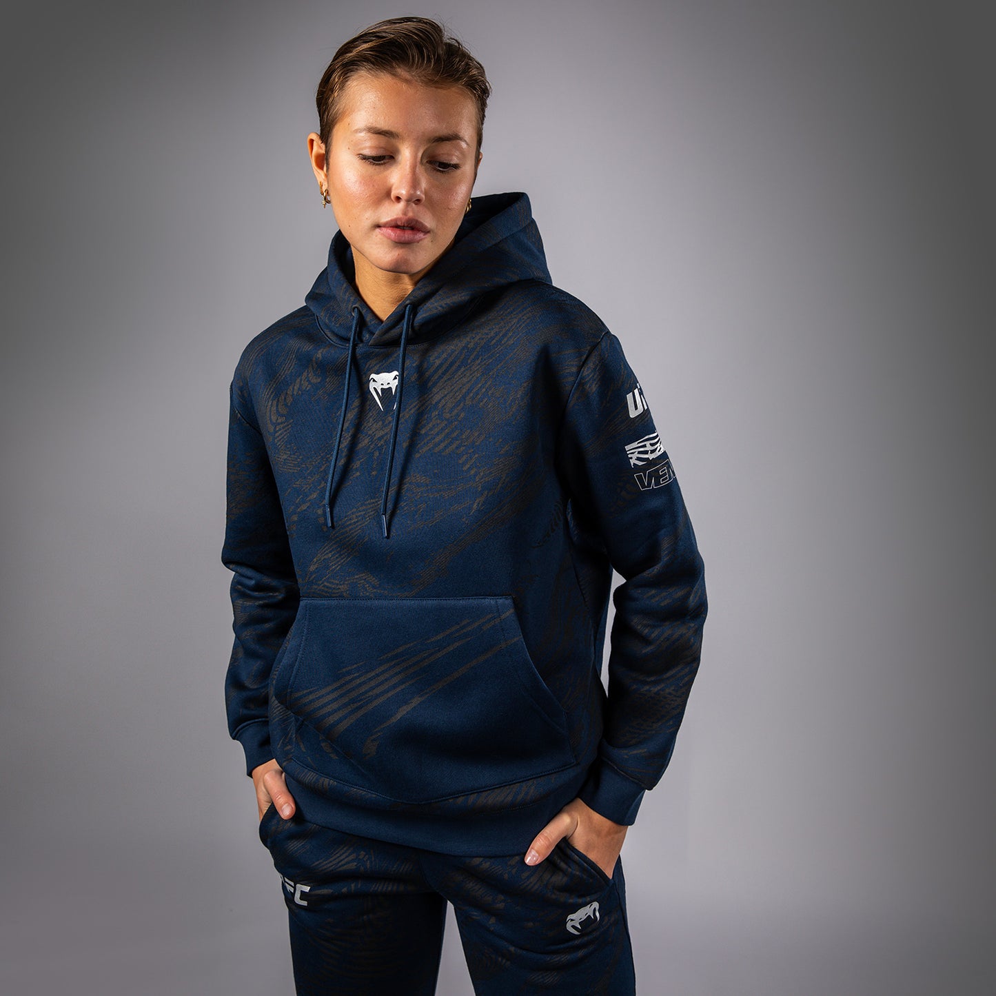 UFC Fusion by Venum Fight Week Women’s Pullover Hoodie - Oceanic Blue