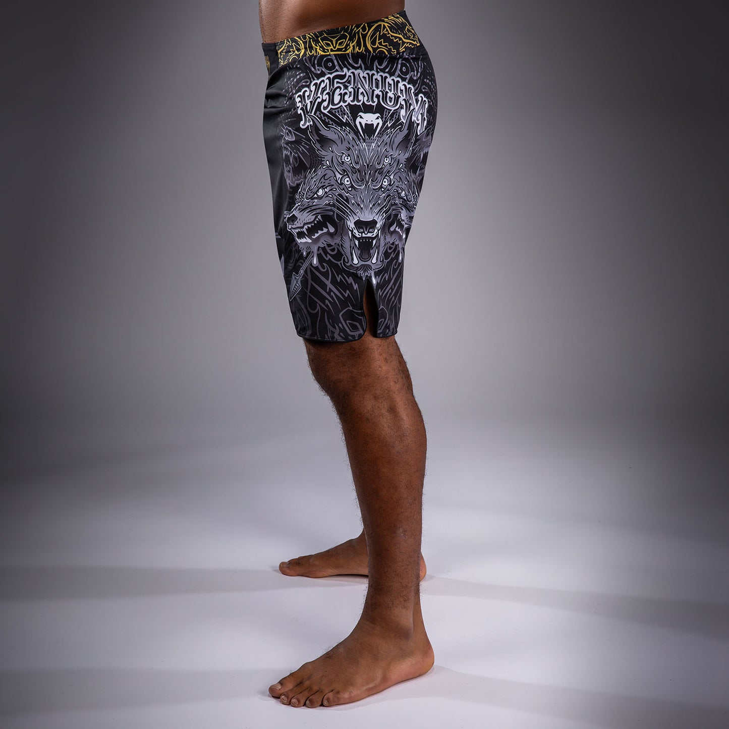 Venum Wolf Atak Fightshorts - Black/Grey