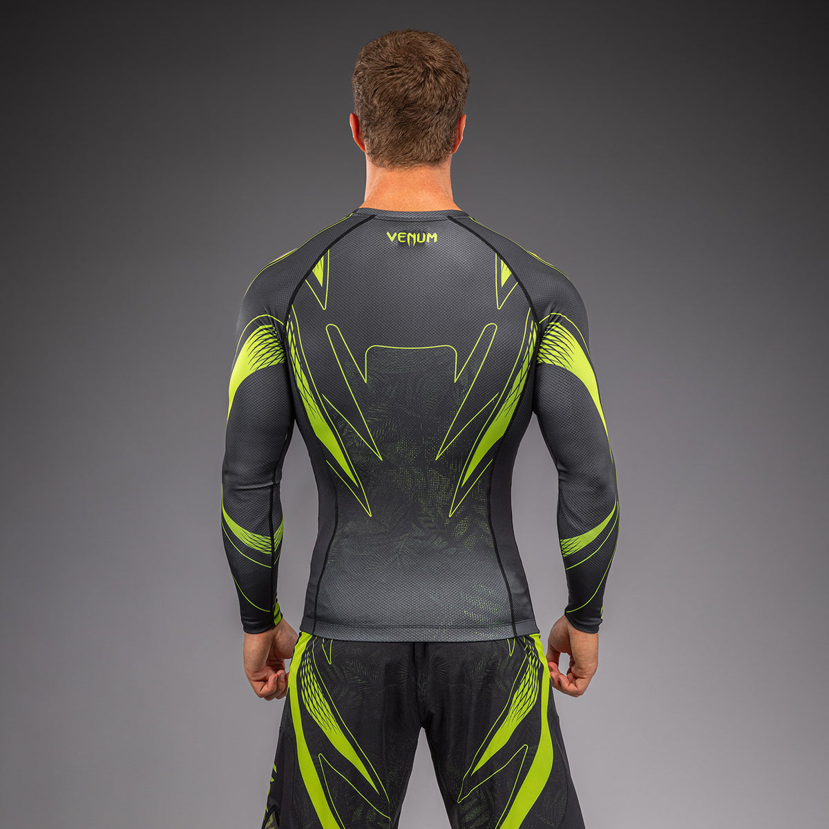Venum Amazonia Reborn Long Sleeve Rashguard - Black/Green