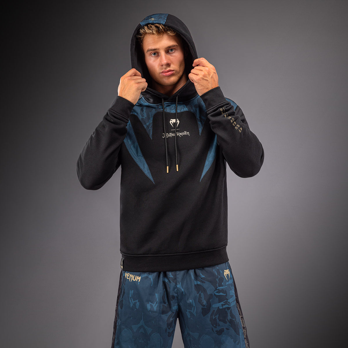 Jujutsu Kaisen x Venum Fushiguro Hoodie - Ocean Blue  product-type_Sweatshirts Venum