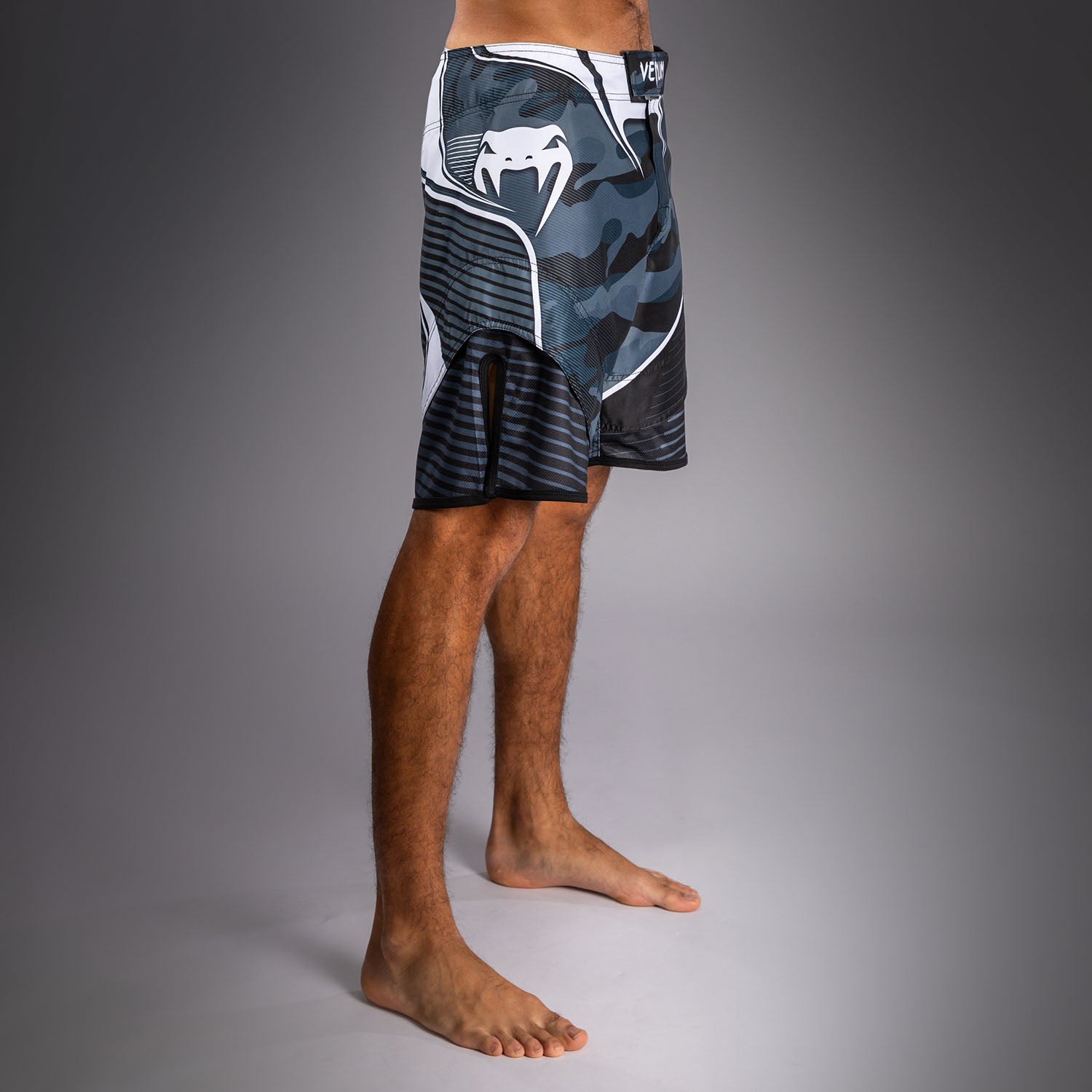 Venum Camo Hero Fight Shorts - Dark Navy/Blue  product-type_MMA Shorts Venum