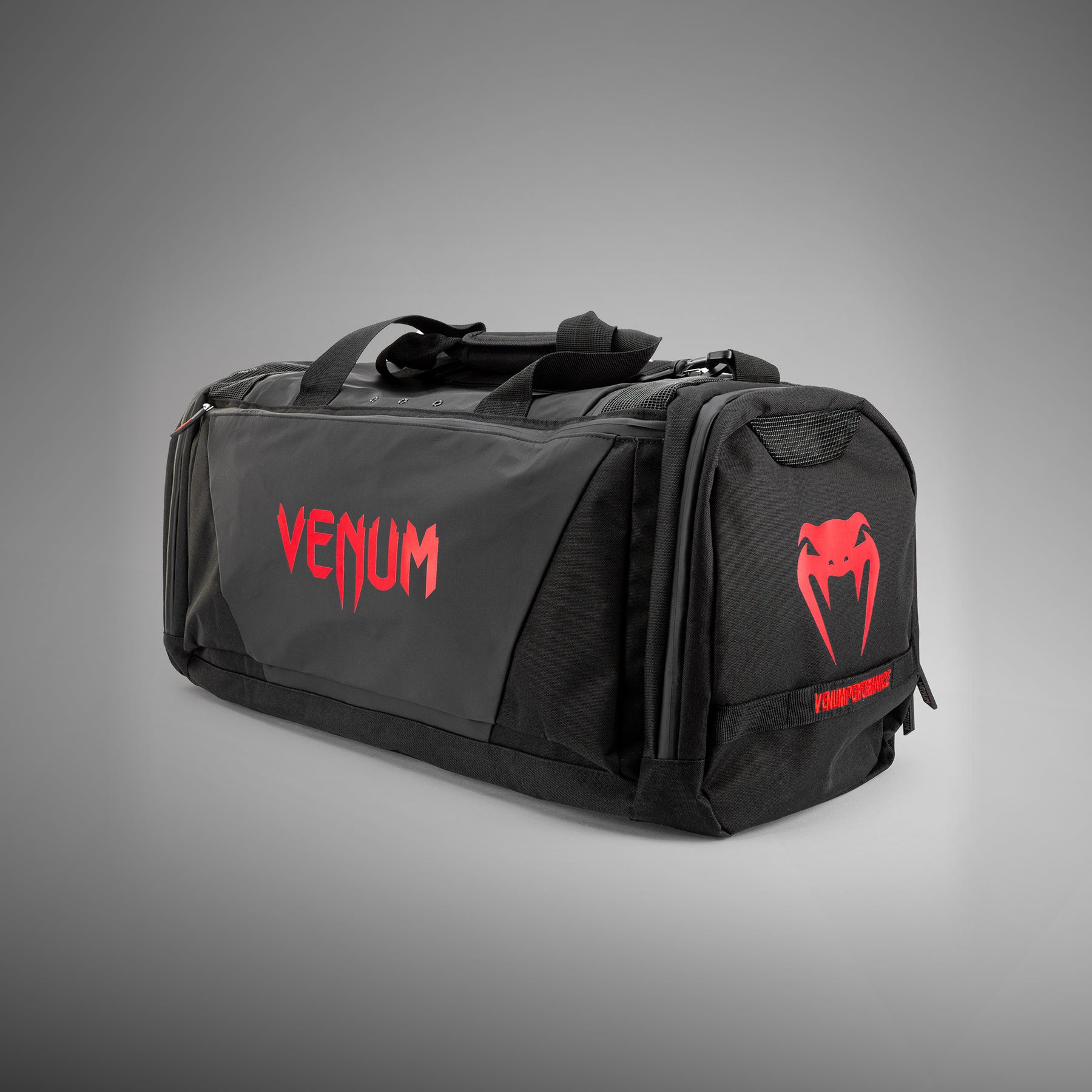 VENUM ダッフルバッグ 赤/黒 Venum Trainer Lite Evo Sports Bags (48L) - Black/Red - Venum
