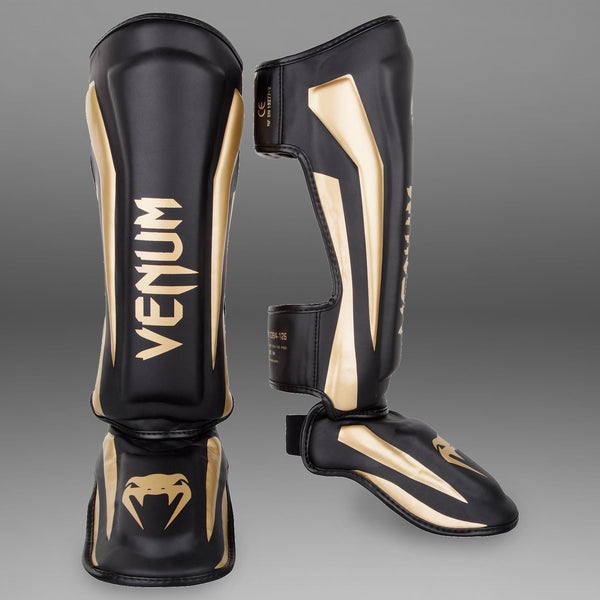 Venum Elite Standup Shin guards - Black/Gold - Venum