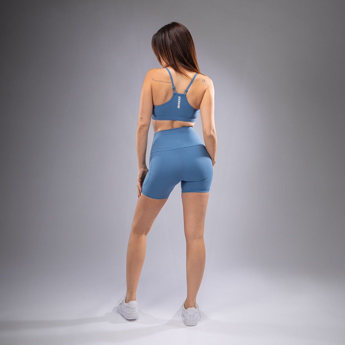 Venum Essential Women's Bike Shorts - Storm Blue  product-type_Compression shorts Venum