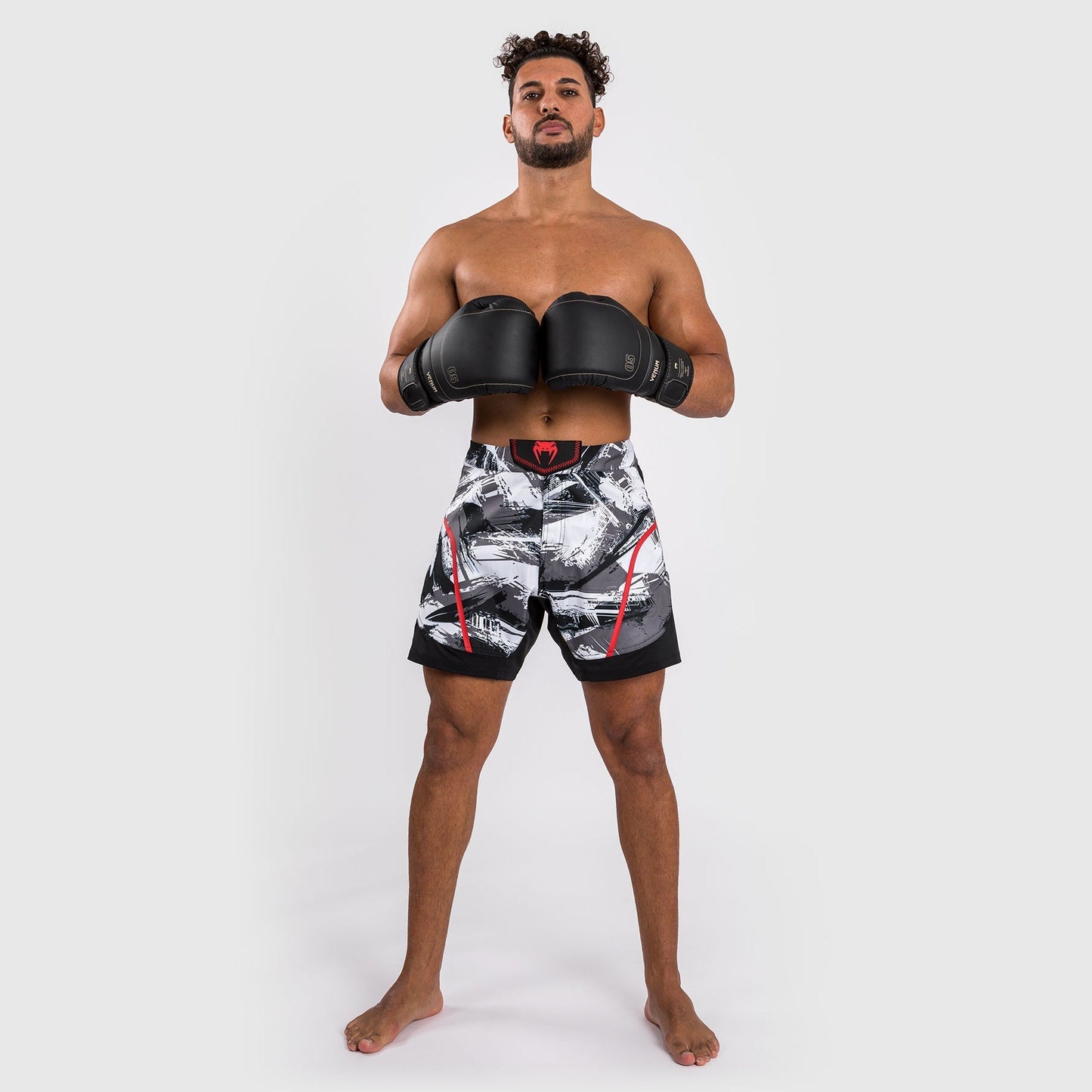 Venum Electron 3.0 Fight Shorts - Grey/Red