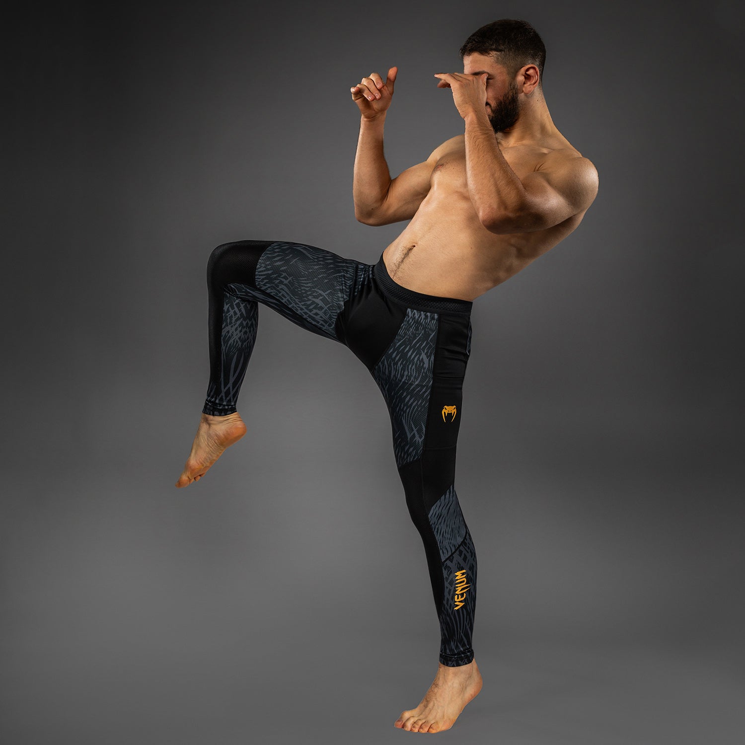 Venum x Chimaev Spats - Black/Grey - Venum