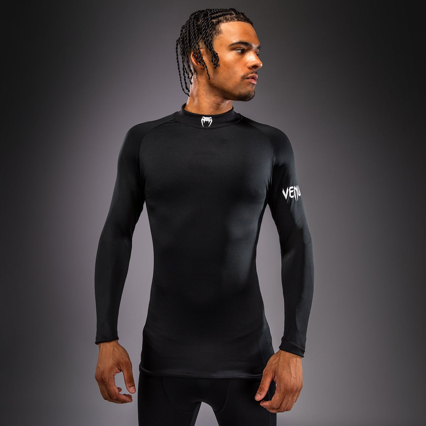 Venum MX Basics Long sleeve T-shirt - Black/White