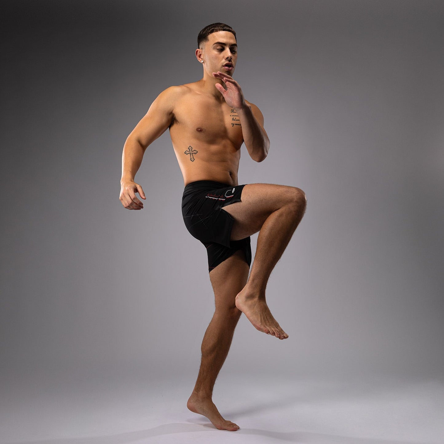 Venum Tactical XT Fightshorts - Black/Fire Red