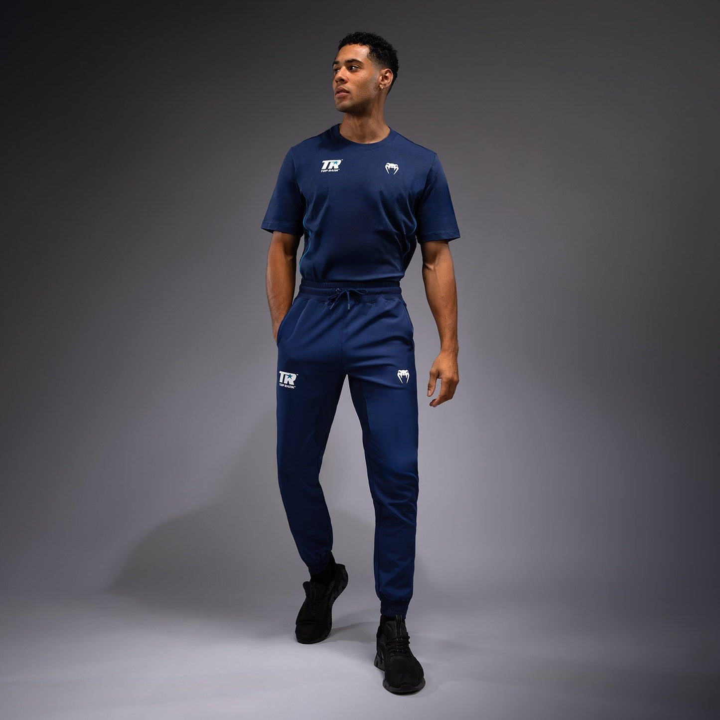 Venum x Top Rank Original Men's Performance Joggers - Navy Blue
