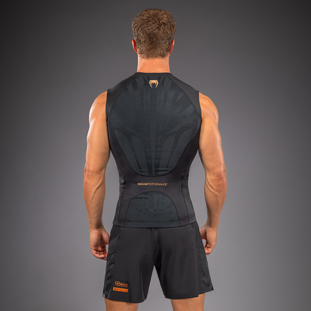 Venum G-Fit Revolution Sleeveless Rashguard - Black/Copper  product-type_Compression T-Shirts Venum