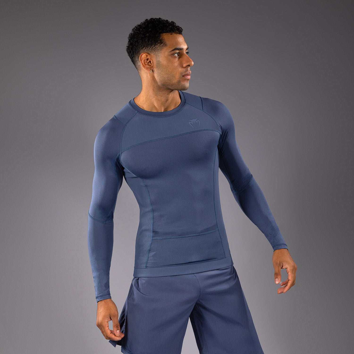 Venum G-Fit Air Men's Long Sleeve Rashguard - Foggy Blue - Venum