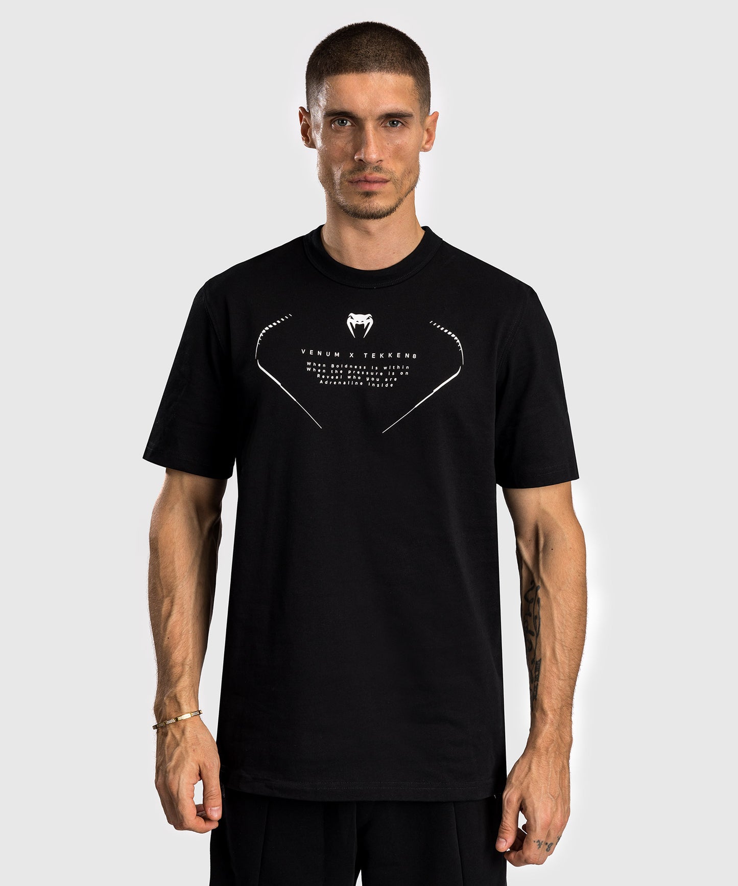 Venum x TEKKEN 8 - Jin Kazama T-Shirt - Black/Black/White