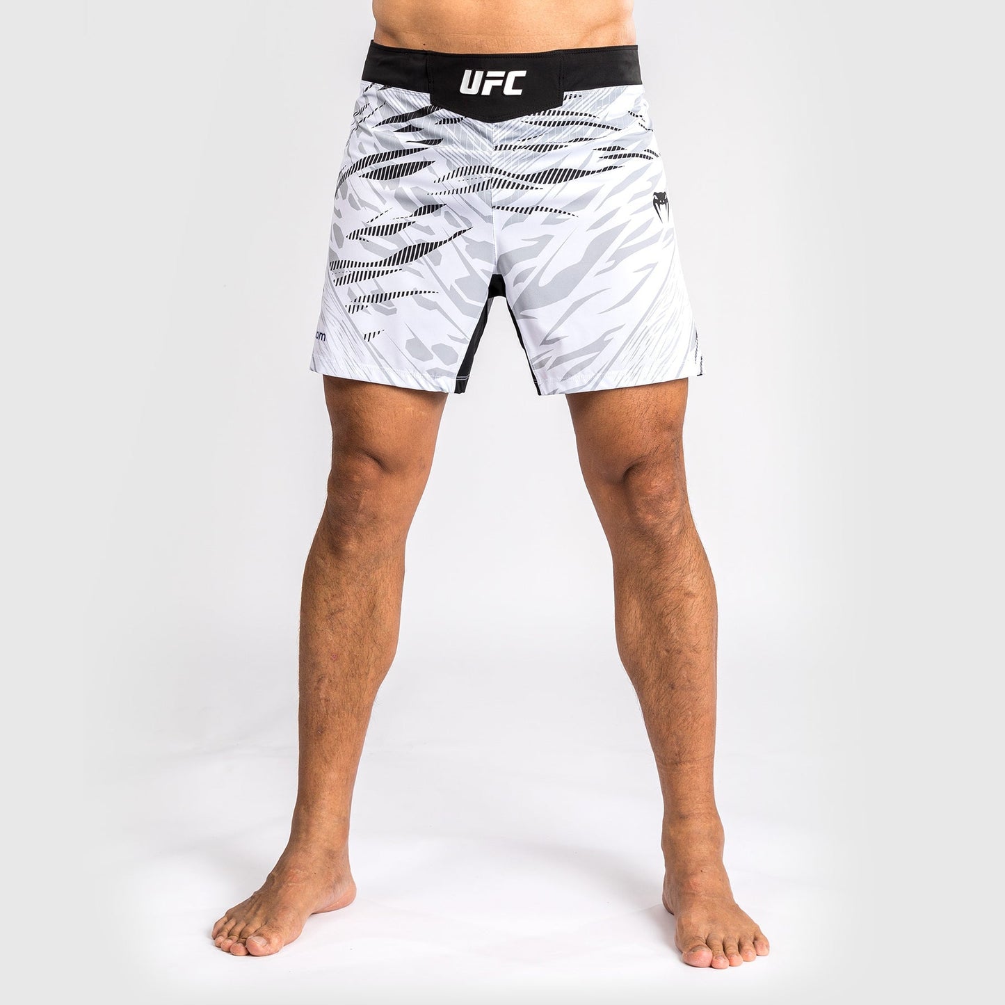 UFC Fusion by Venum Personalized Authentic Fight Night Men's Fight Short - Short Fit - White