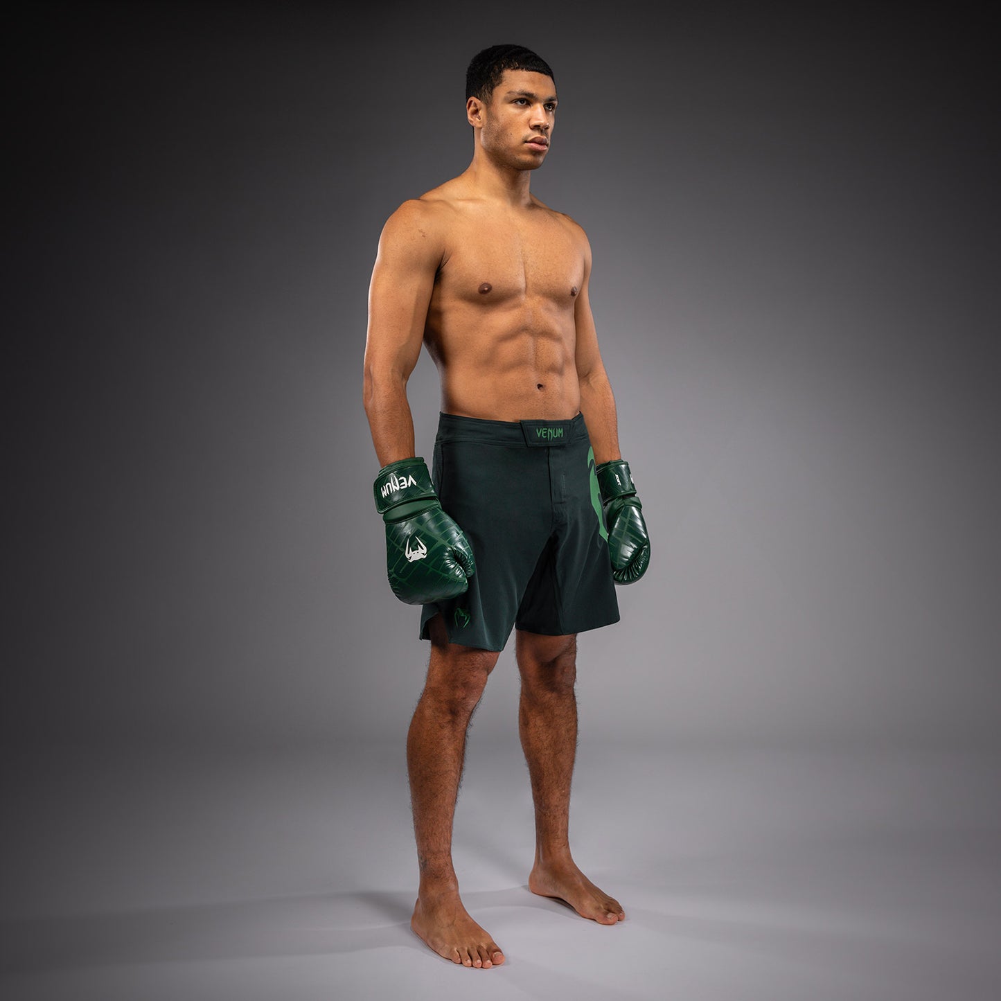 Venum Light 5.0 Fightshorts - Forest Green/Light Green  product-type_MMA Shorts Venum