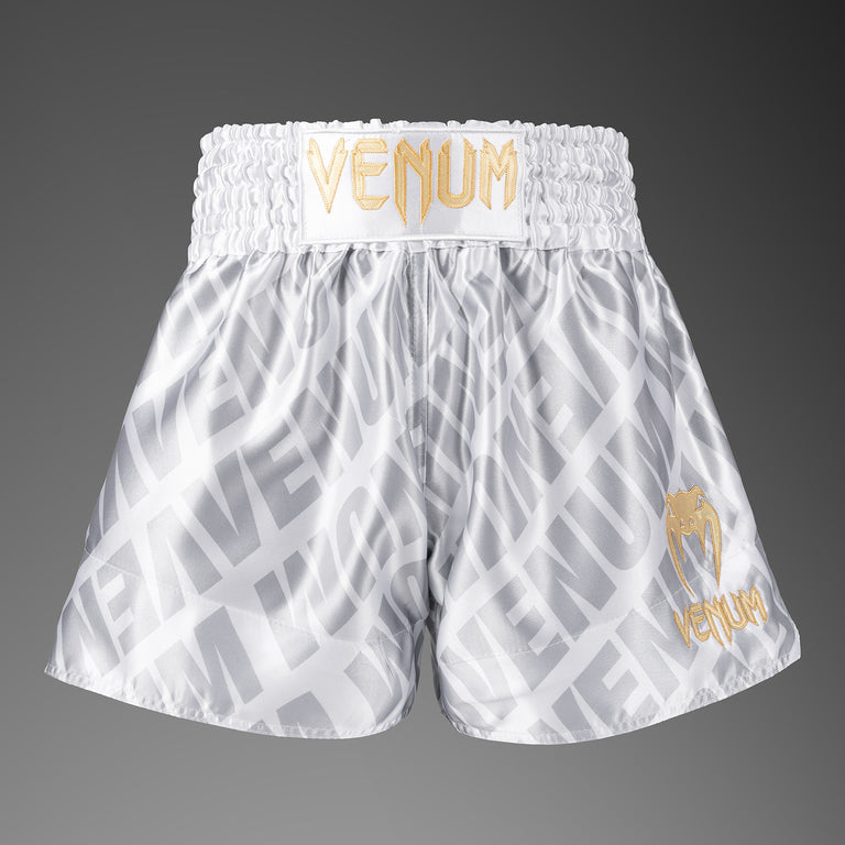 Venum Contender XT Muay Thai Shorts – White/Silver - Venum