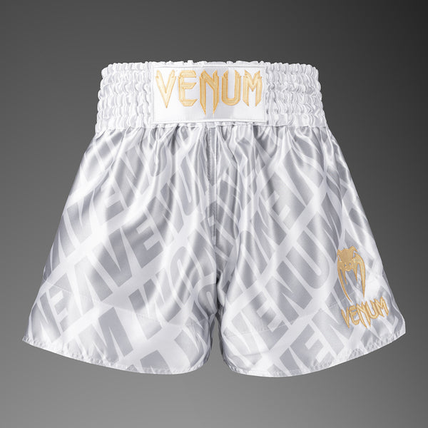 Venum Contender XT Muay Thai Shorts – White/Silver - Venum - Venum