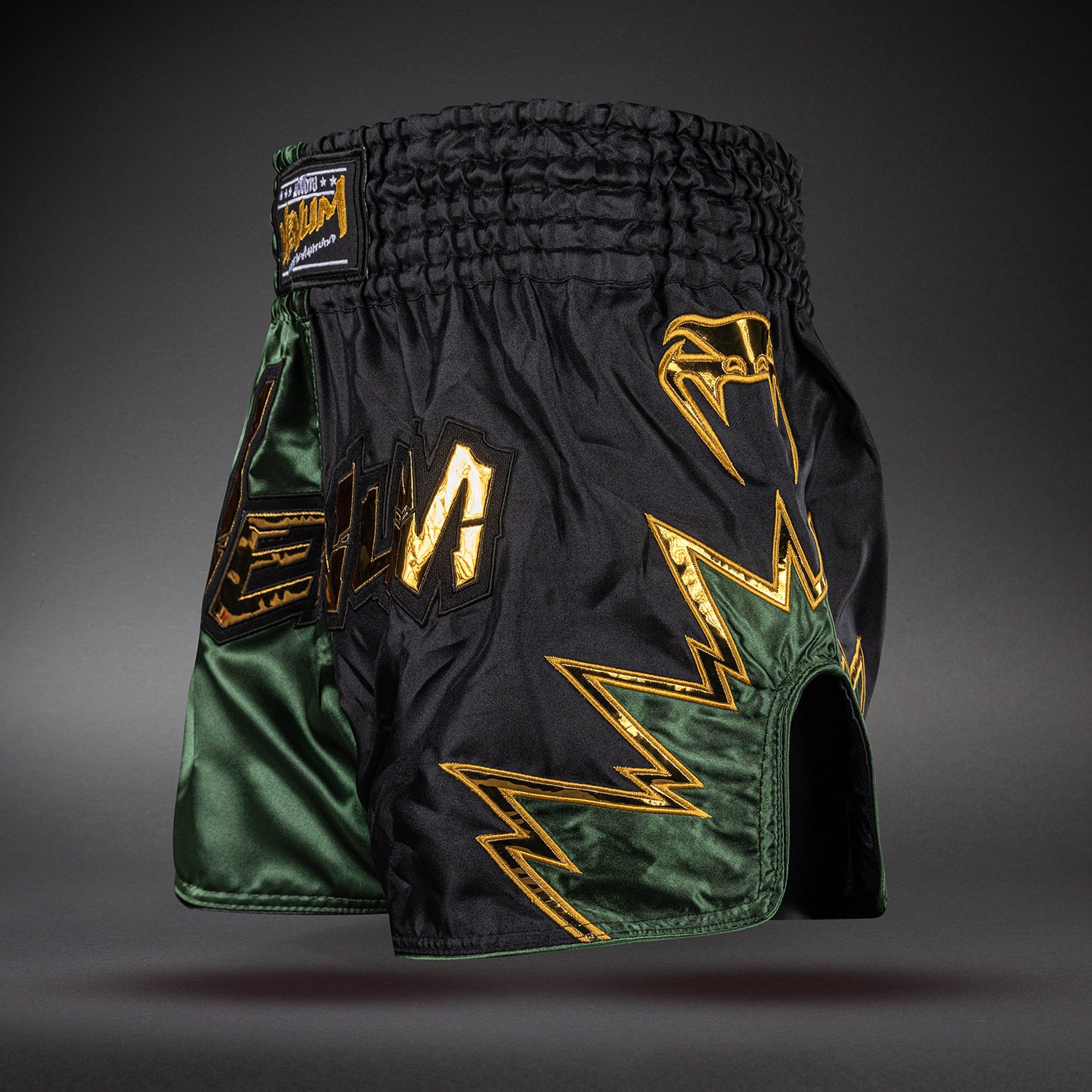 Venum Inferno 2.0 Muay Thai Shorts - Black/Khaki  product-type_Muay Thai Shorts Venum