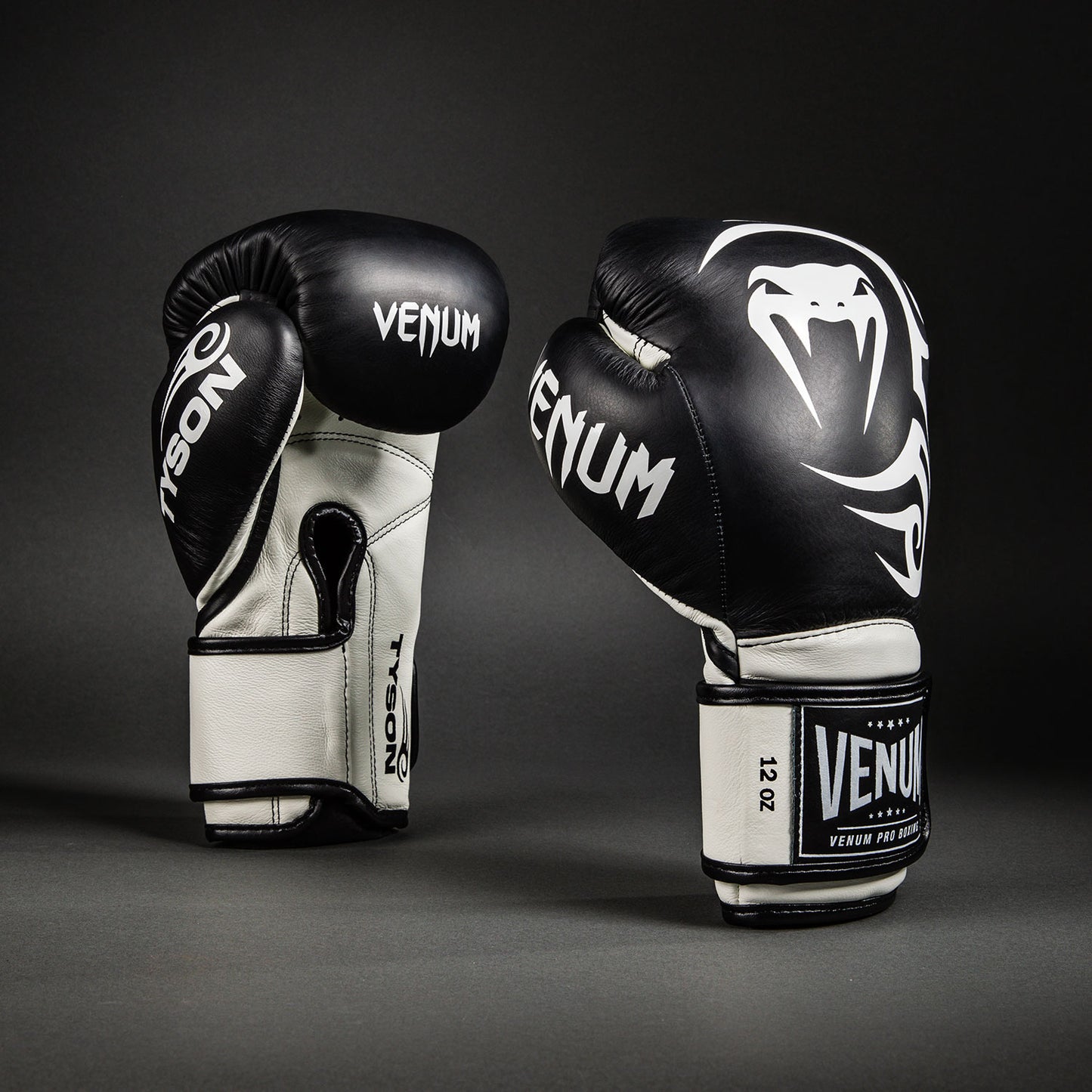 Venum Giant 2.0 Mike Tyson Pro Boxing Gloves - Deep Black/Optical White