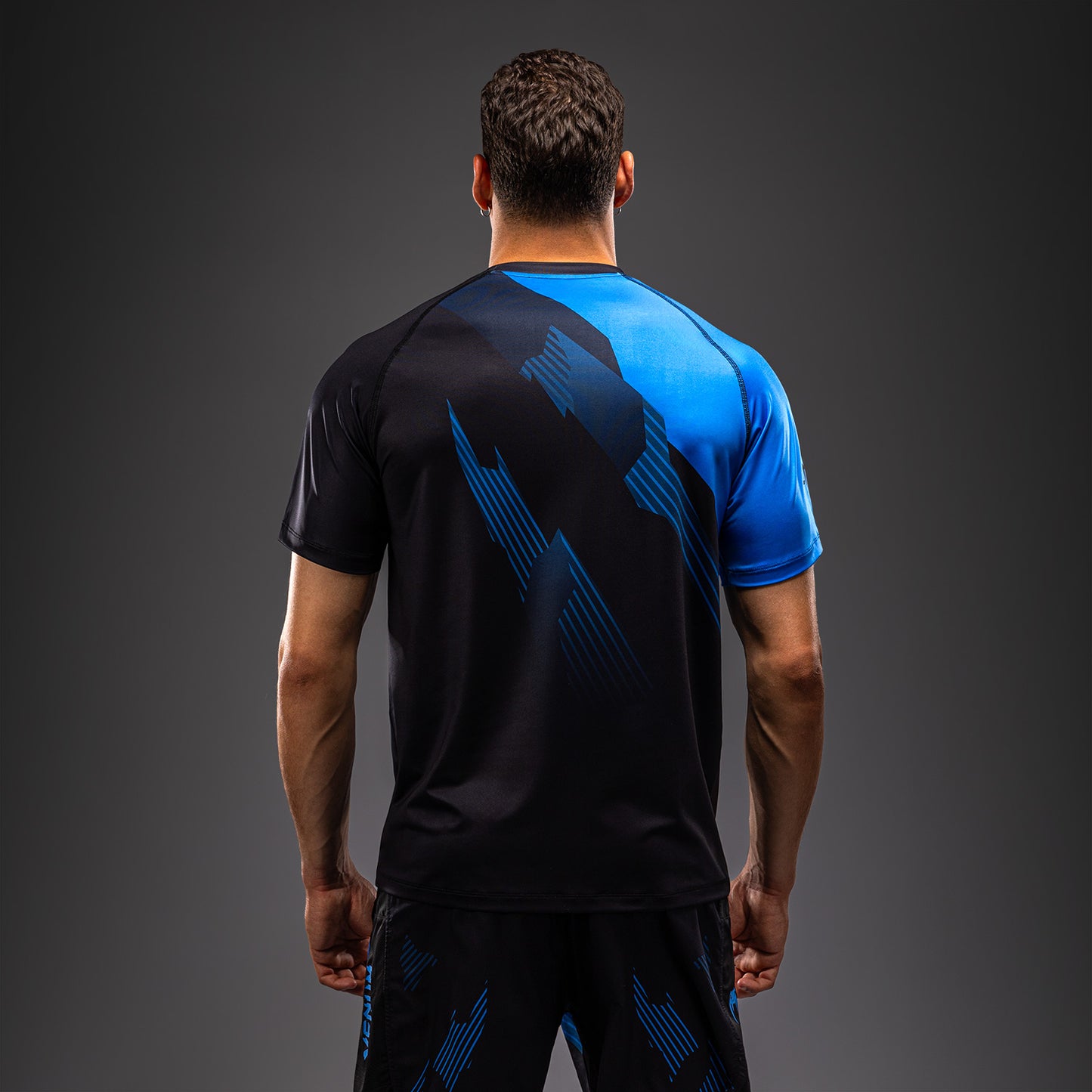 Venum No-Gi 6.0 Dry Tech T-Shirt - Black/Blue  product-type_Dry Tech T-Shirts Venum