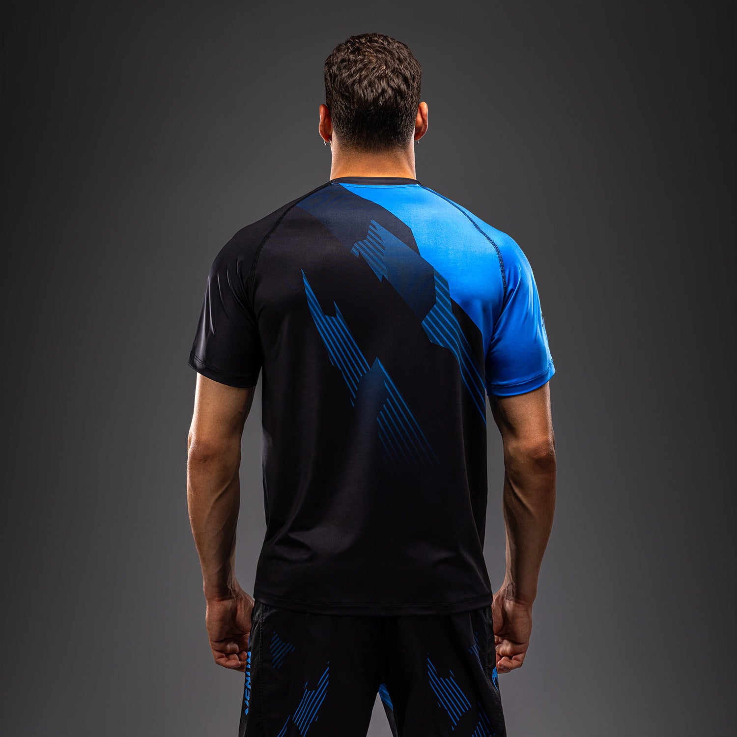 Venum No-Gi 6.0 Dry Tech T-Shirt - Black/Blue  product-type_Dry Tech T-Shirts Venum