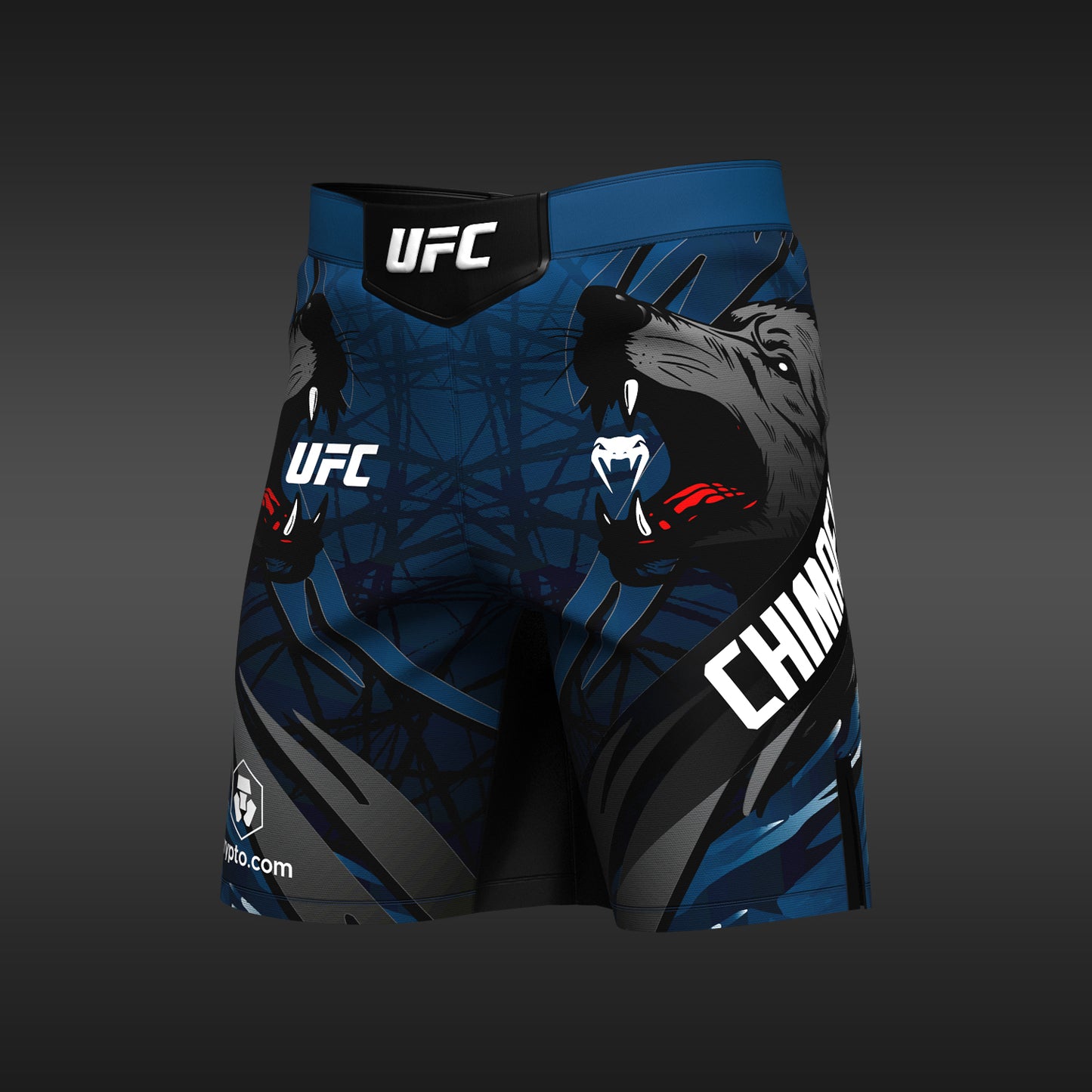 Men’s Unrivaled by Venum Blue Khamzat Chimaev Long Fit Fight Short