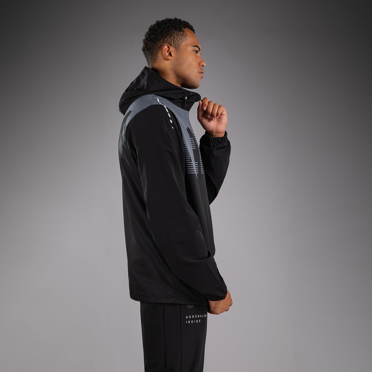 Venum Adrenaline Track Jacket - Black/Silver Grey