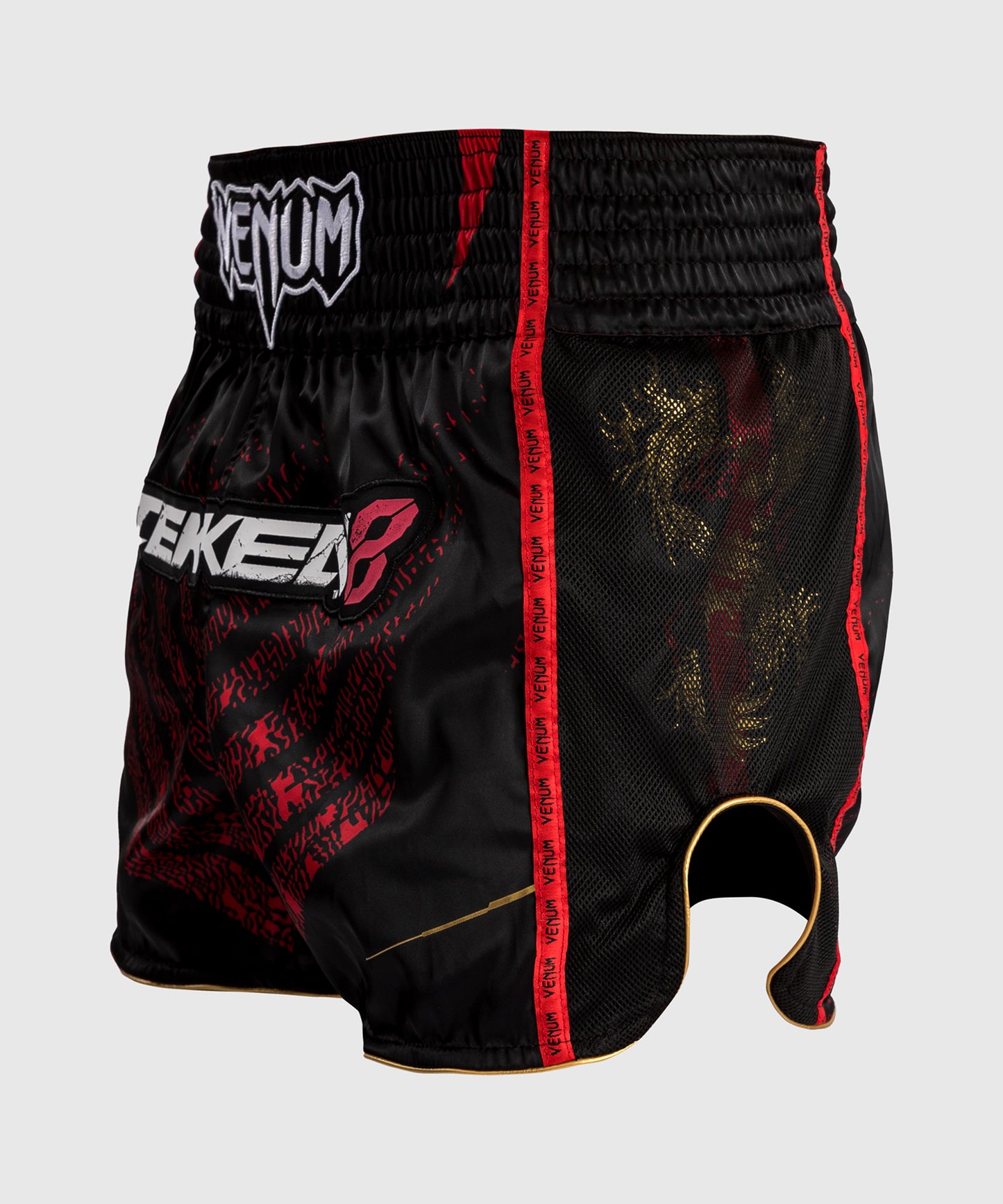 Venum x TEKKEN 8 - Marshall Law Muay Thai Shorts - Black/Red/Gold