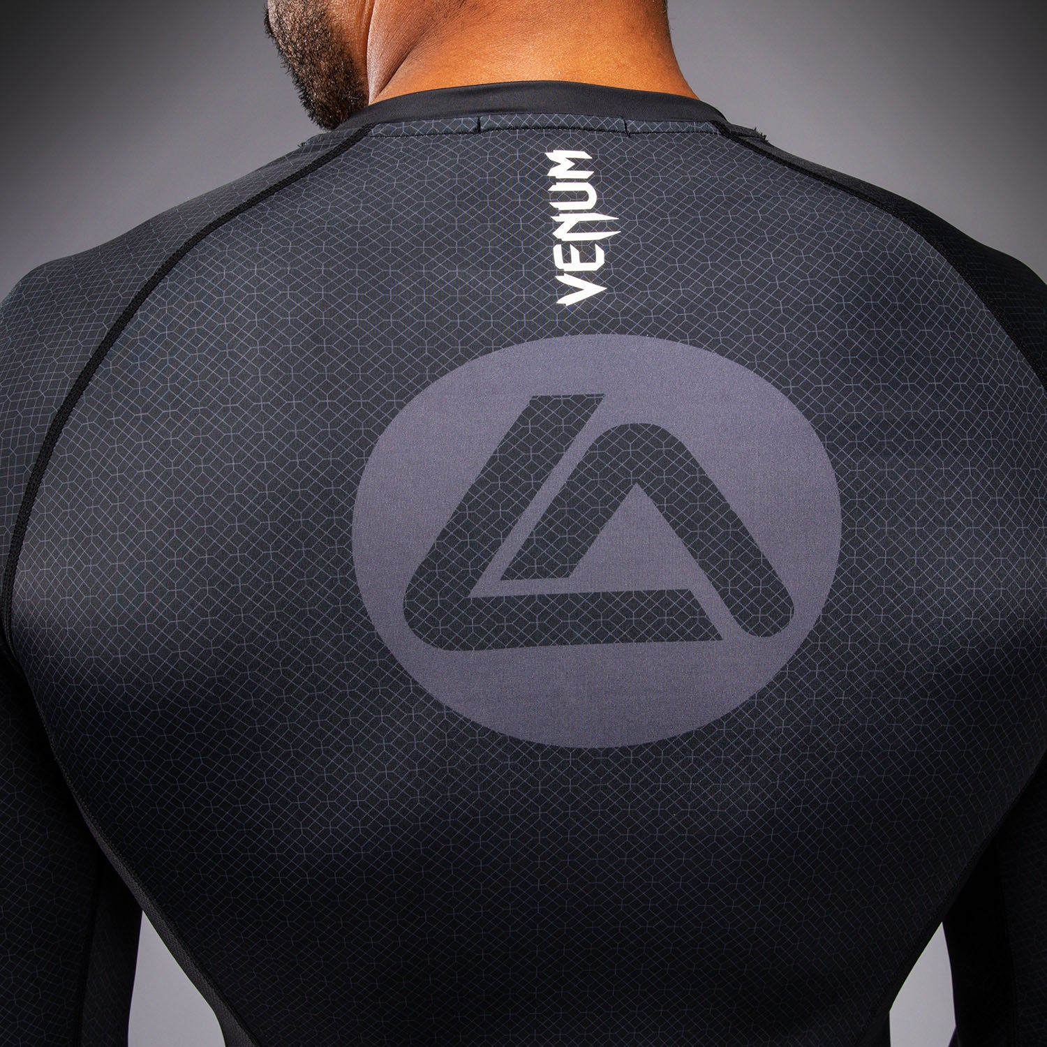 Venum x Roger Gracie Academy Long Sleeve Rashguard - Black - Venum