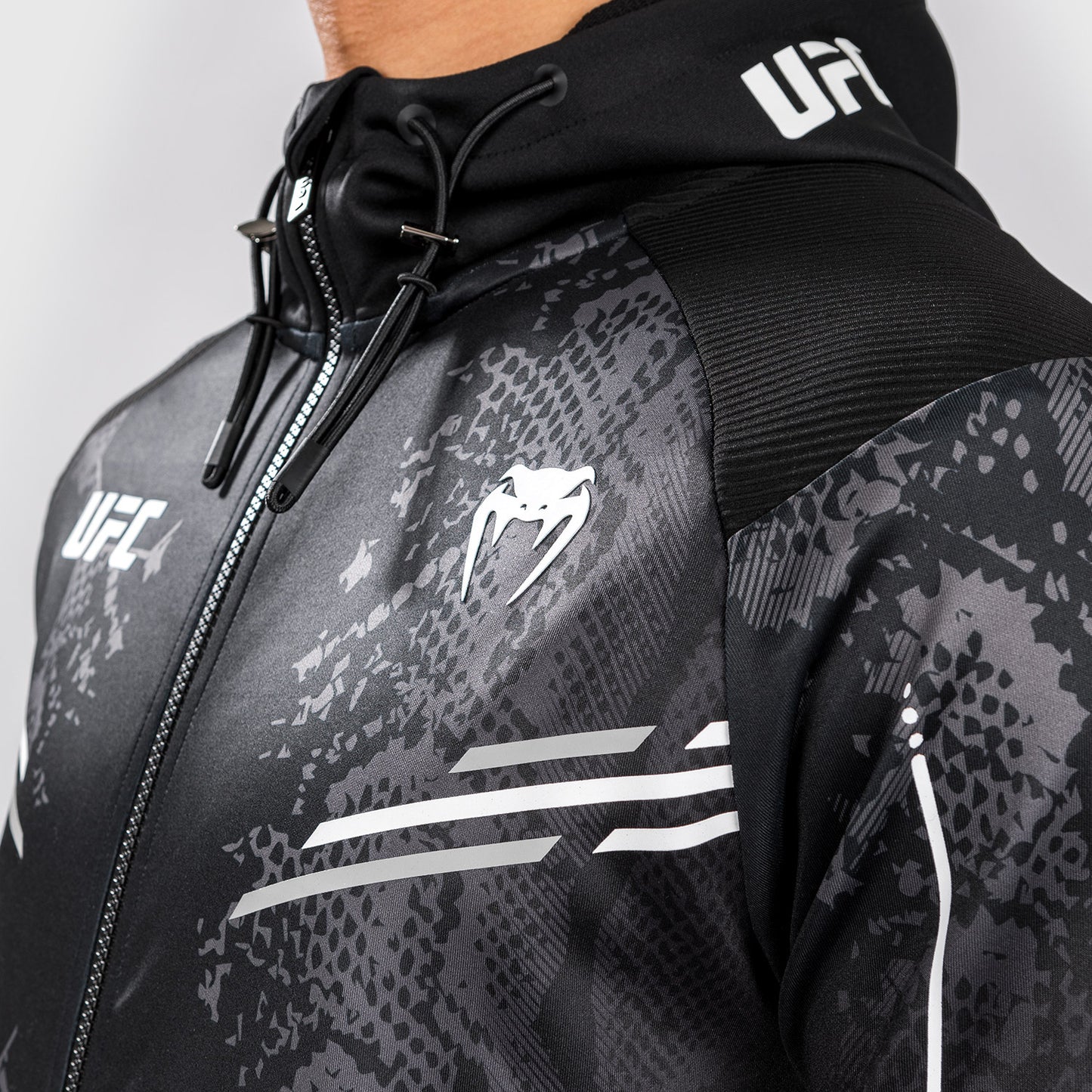 UFC Adrenaline by Venum Authentic Fight Night Men’s Walkout Hoodie - Black