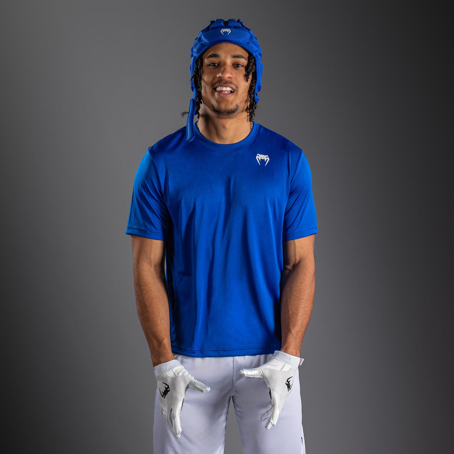 Venum Lineup Performance Short Sleeve T-Shirt Royal - Blue/White  product-type_Dry Tech T-Shirts Venum