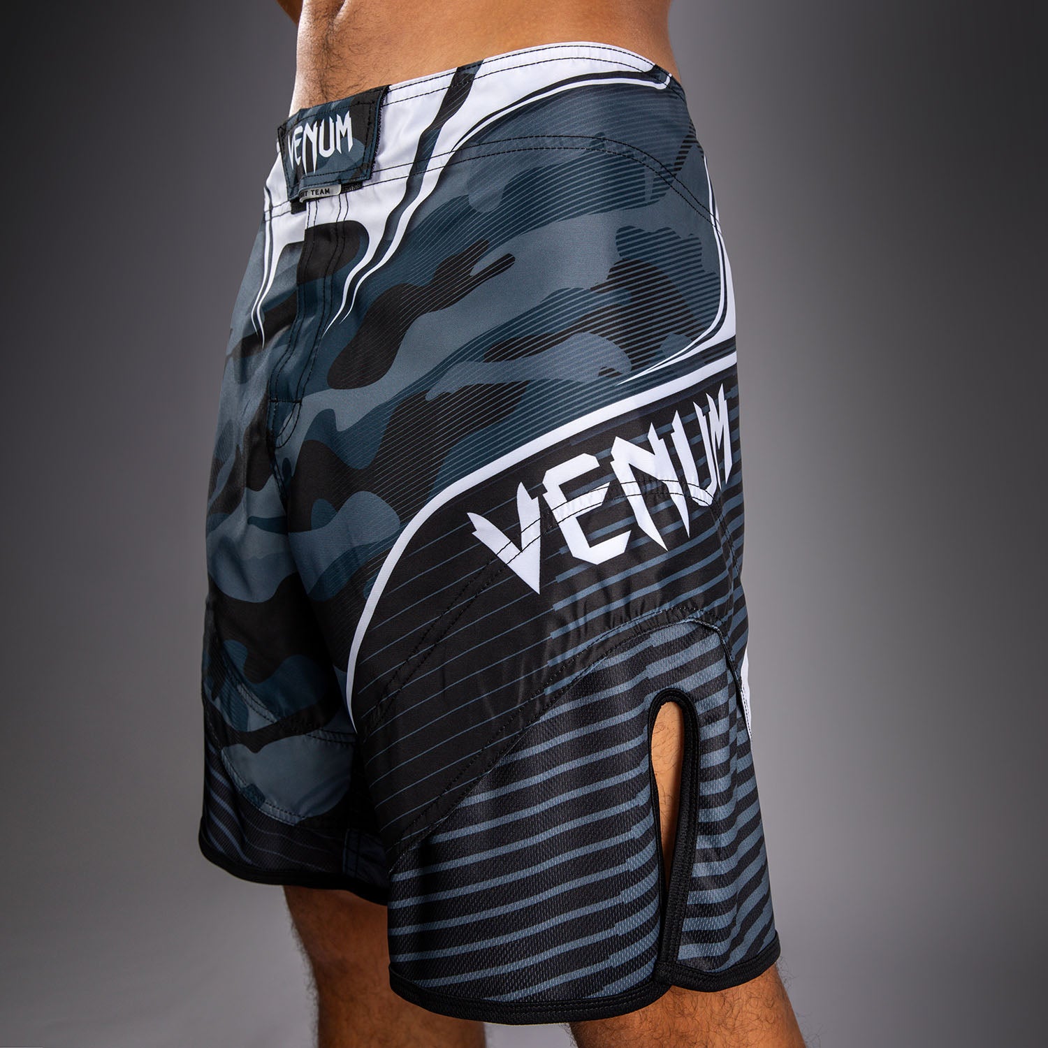 Venum Camo Hero Fight Shorts - Dark Navy/Blue  product-type_MMA Shorts Venum