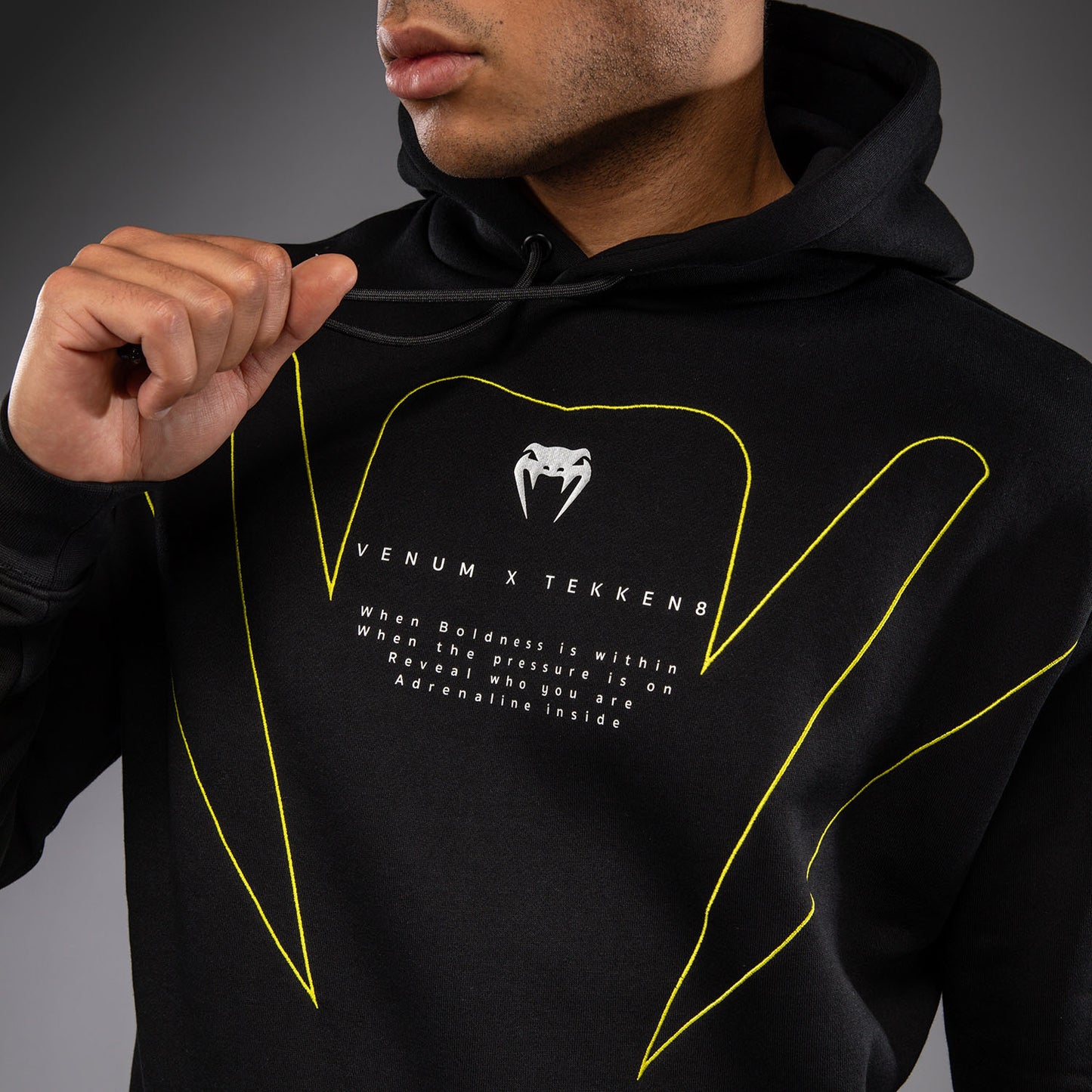 Venum x TEKKEN 8 Pullover Hoodie - King - Black/Yellow