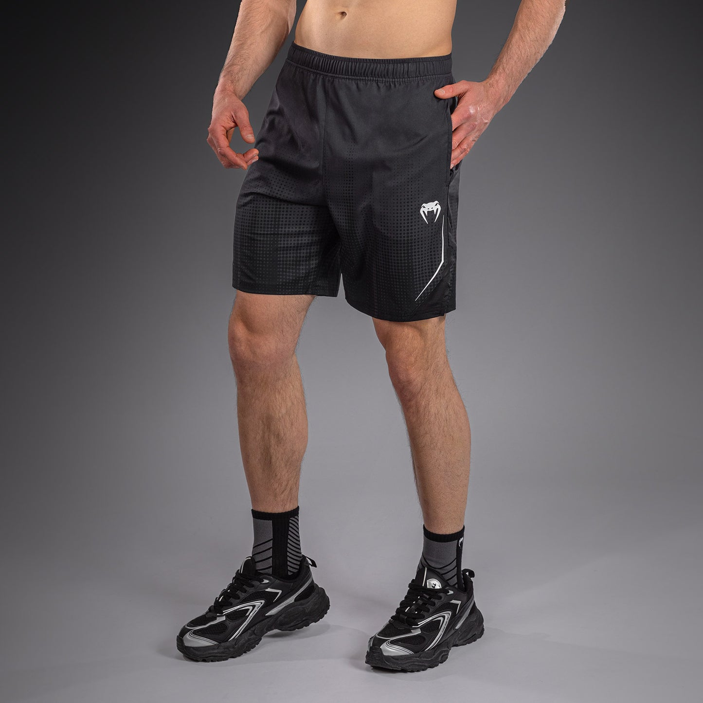 Venum Stealth Training Shorts - Black/White
