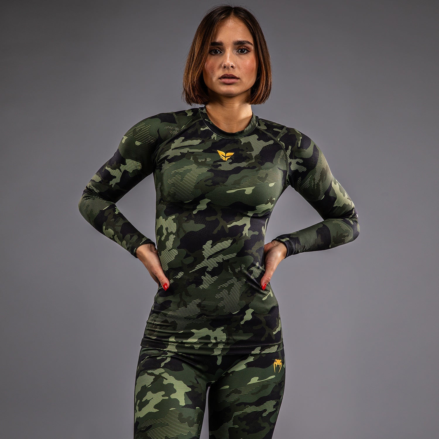 Venum x Sophia Rose Women's Long Sleeve Rashguard Forest Camo