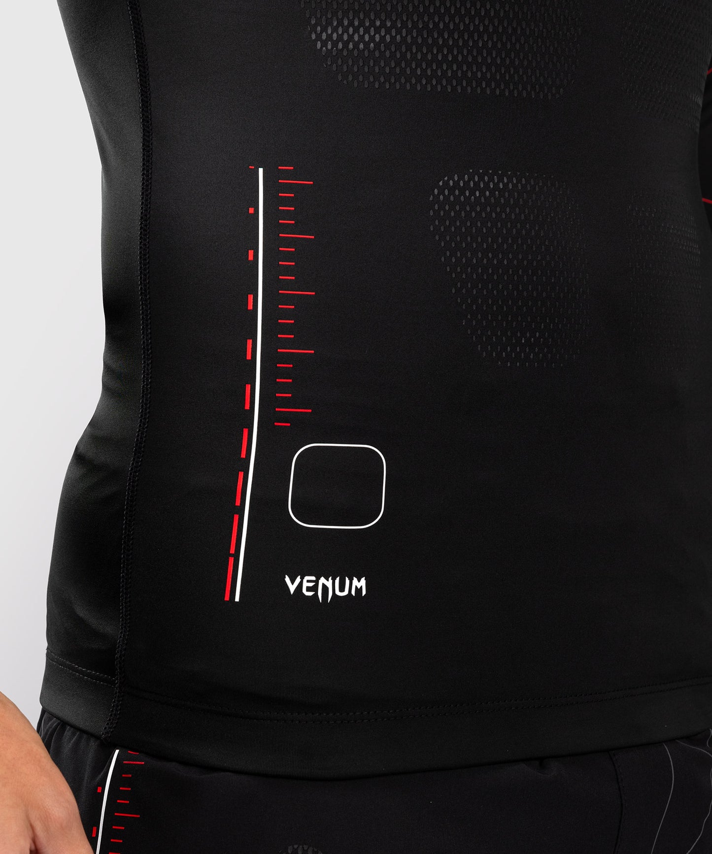 Venum Tactical XT Men's Long Sleeve Rashguard - Black/Fire Red