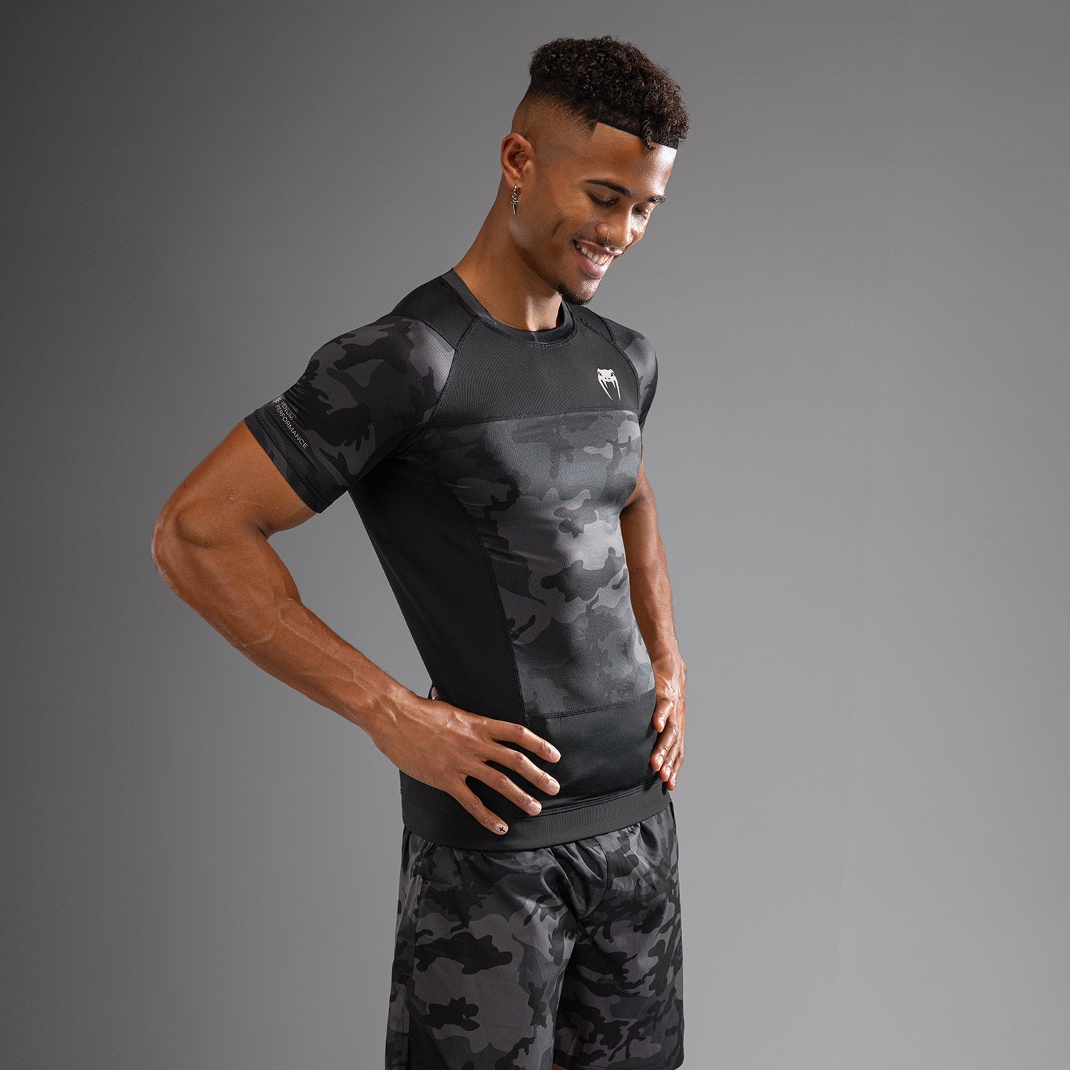Venum G-Fit Air Men's Short Sleeve Rashguard - Digital Urban Camo