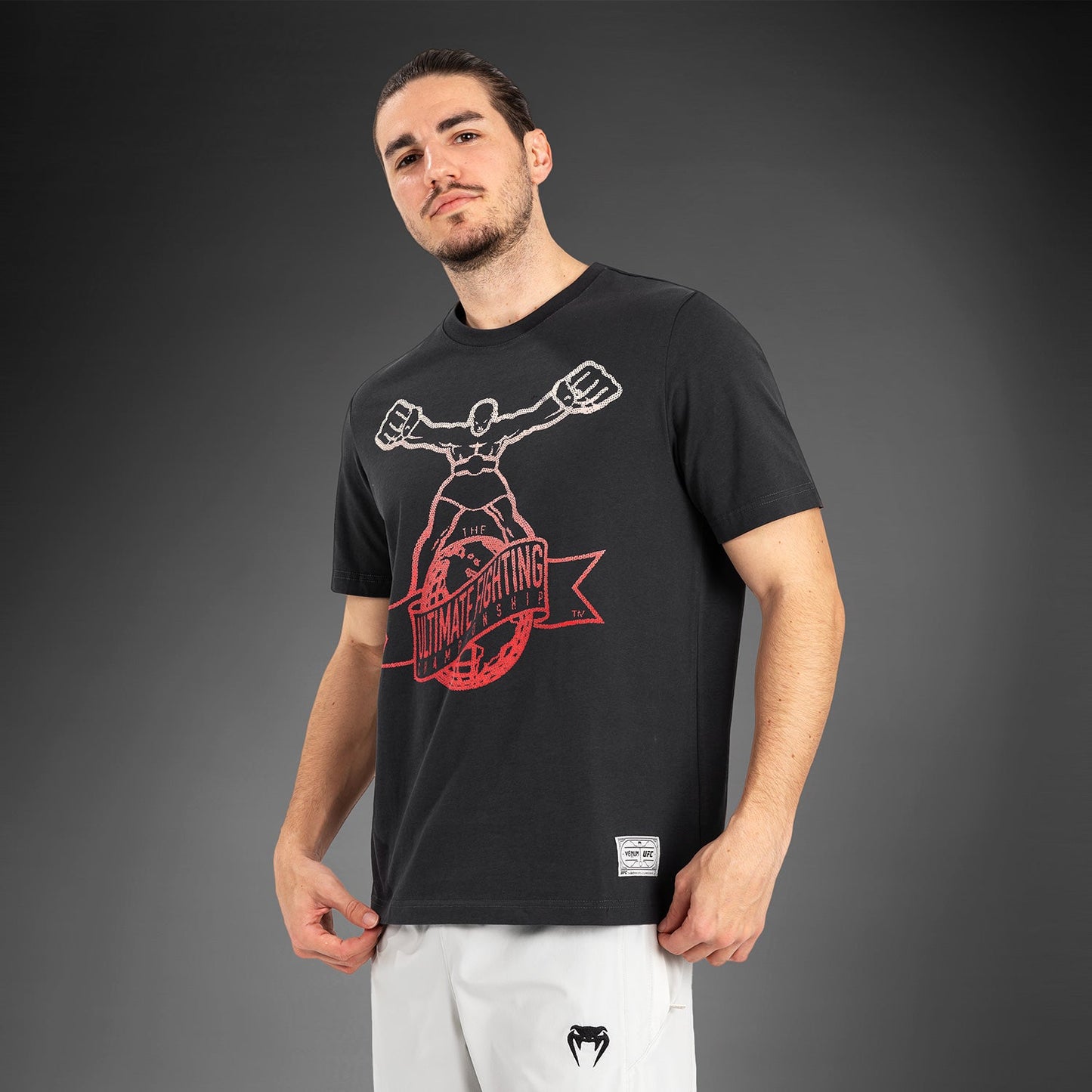 UFC by Venum Ulti-Man T-Shirt - Grey/Red