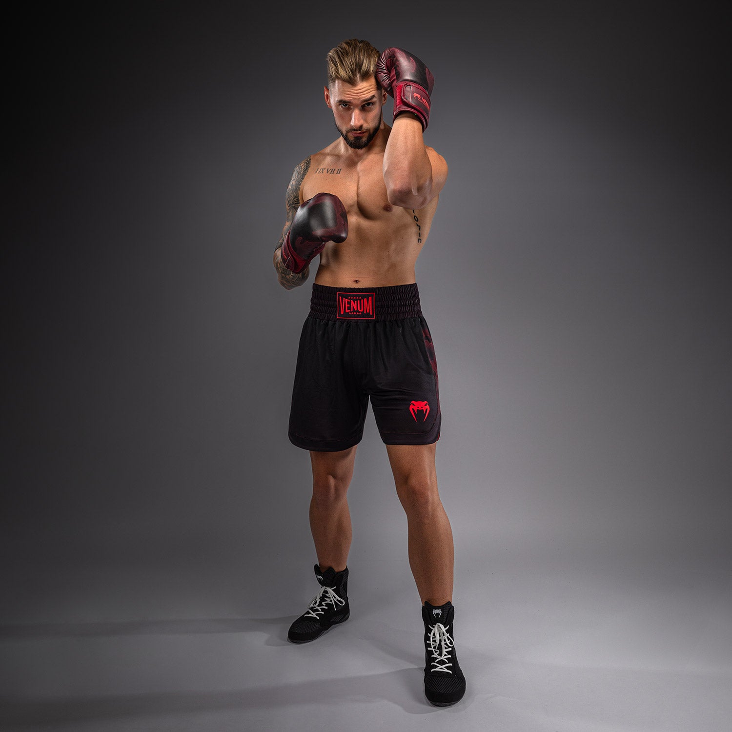 Venum Spectre Boxing Shorts - Black/Red  product-type_Boxing shorts Venum