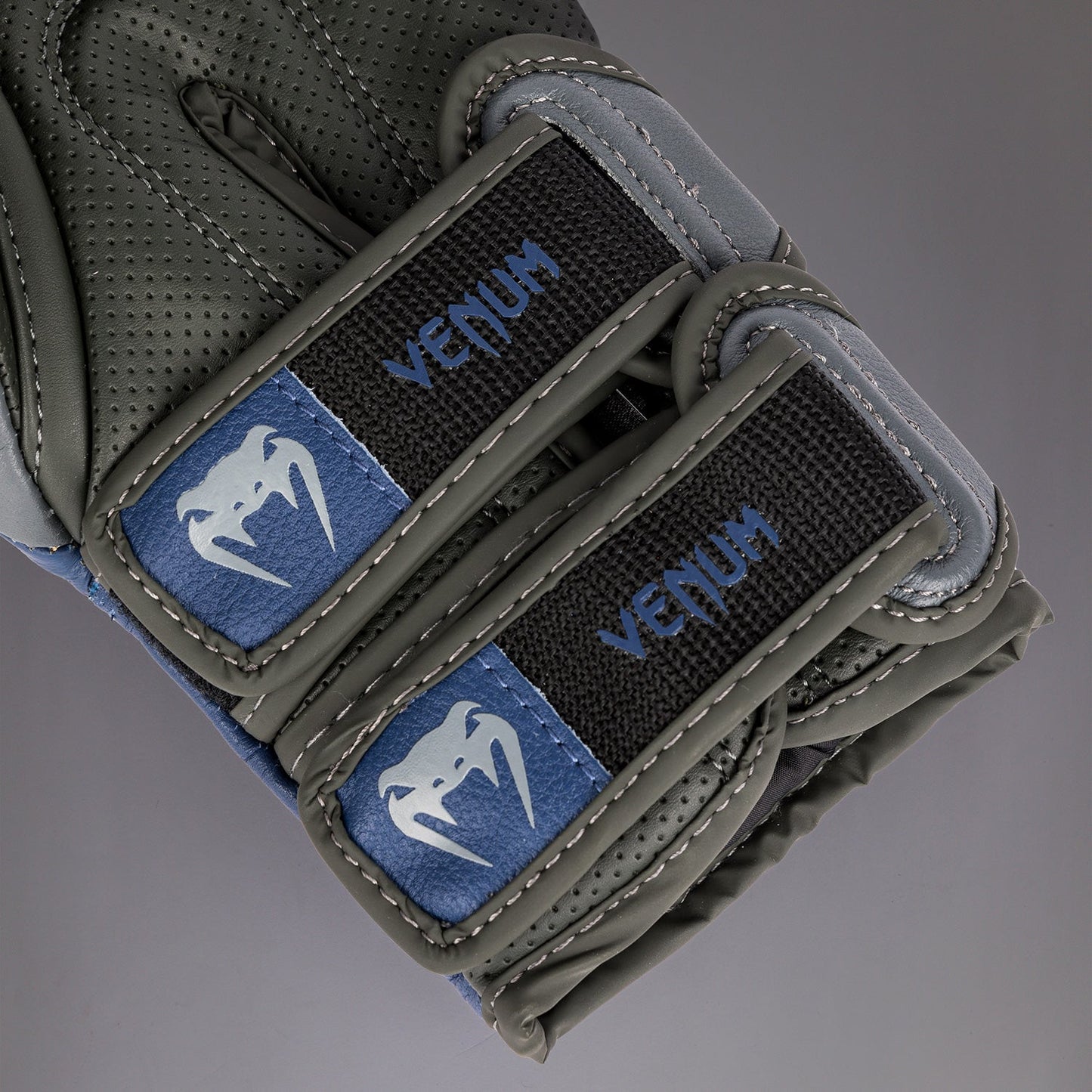 Venum Reverso Boxing Gloves - Storm Grey/ Royal Blue
