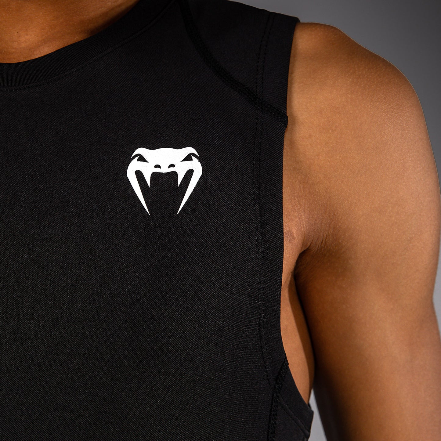 Venum Elite Kids Football Sleeveless Compression Jersey - Black