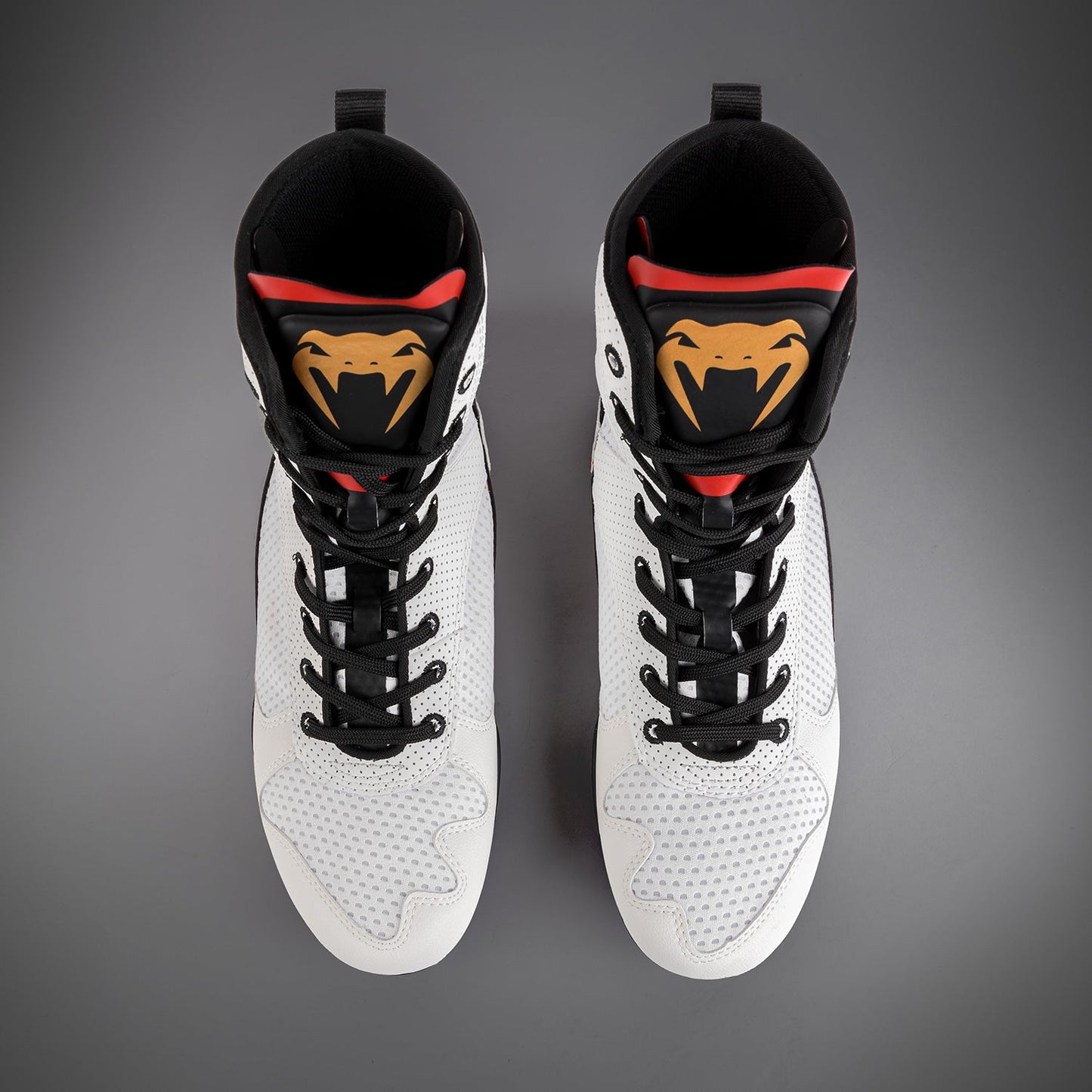 Venum Elite Boxing Shoes - Ice /Gold