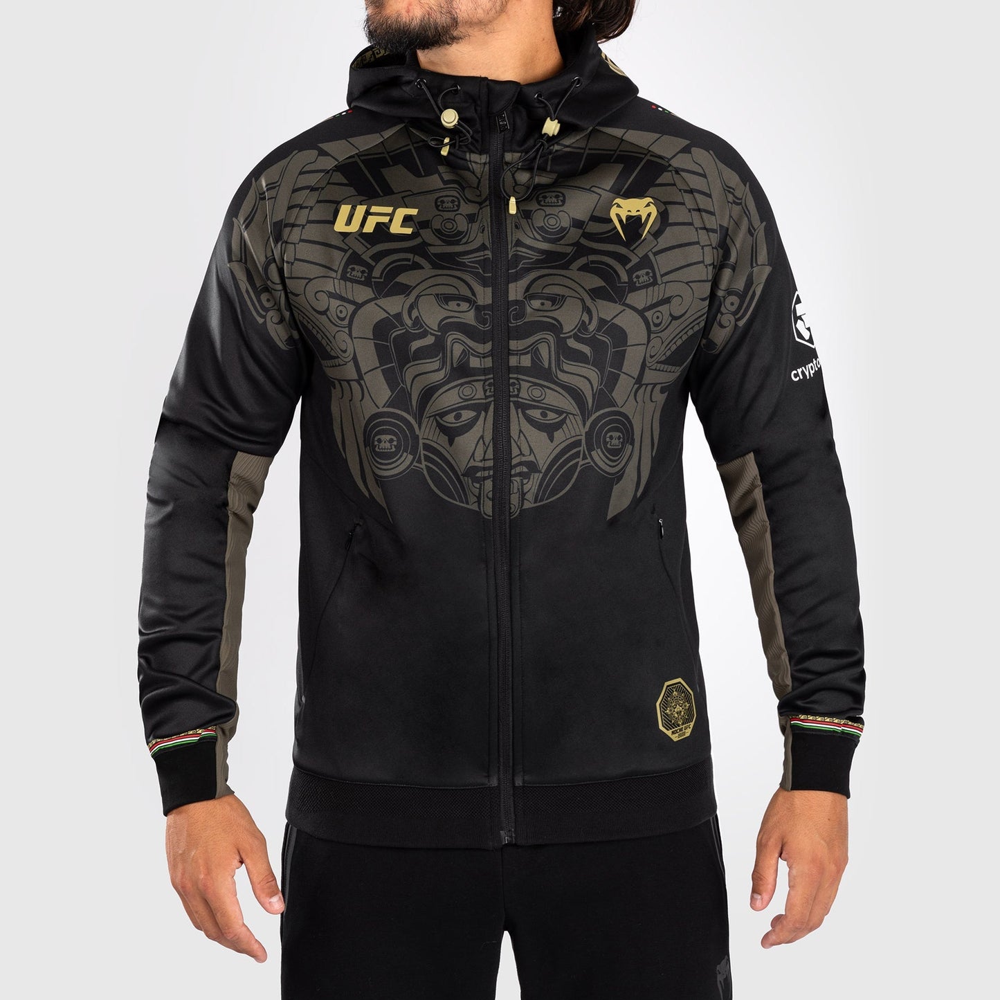 Noche UFC By Venum Authentic Fight Night Men’s Walkout Hoodie - Black
