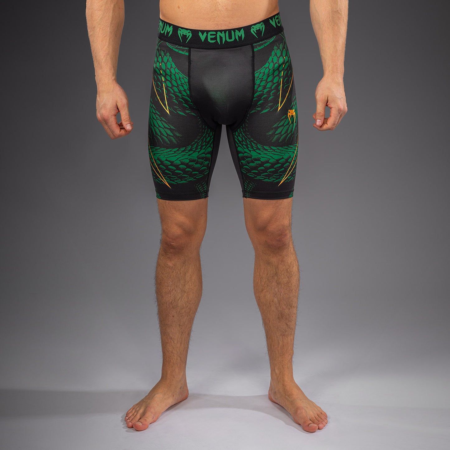 Venum Matupa Vale Tudo Shorts - Black/Green/Gold  product-type_Compression shorts Venum