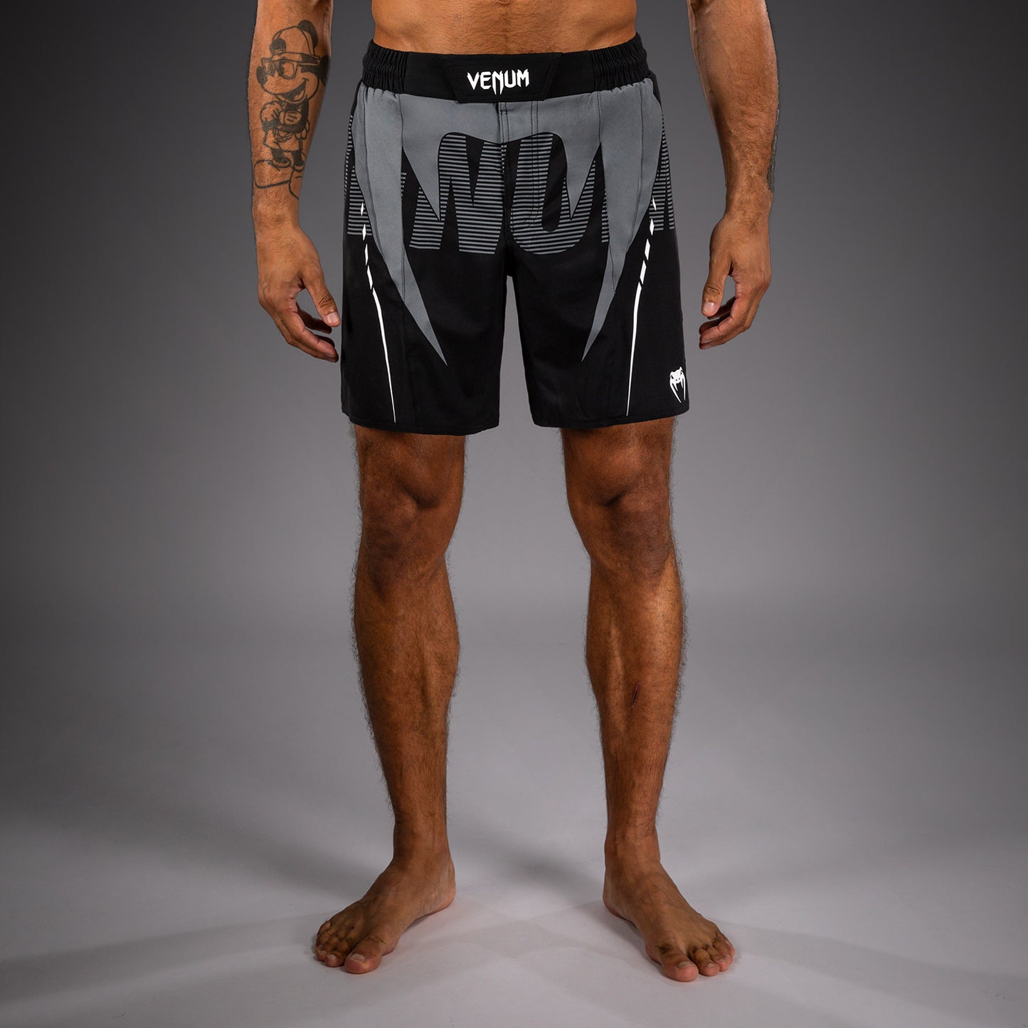 Venum Adrenaline Fightshorts - Black/Silver Grey