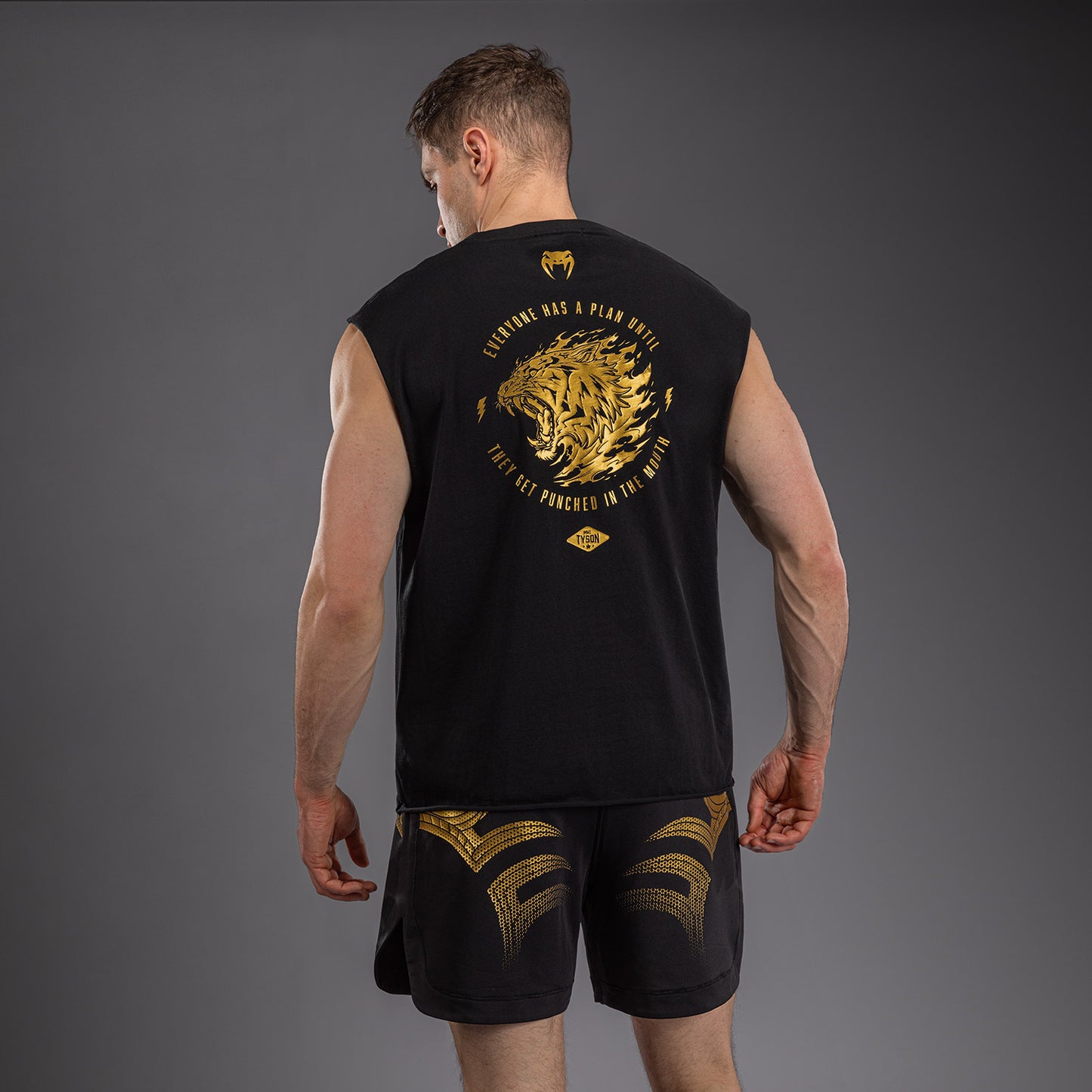 Venum x Mike Tyson Tiger Sleeveless T-Shirt - Black/Gold