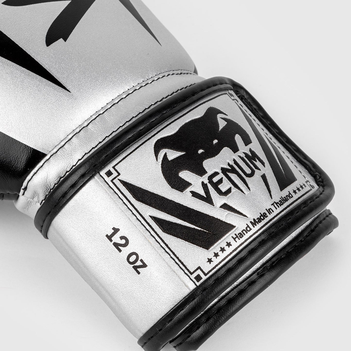 Venum Elite Boxing Gloves - Silver/Black