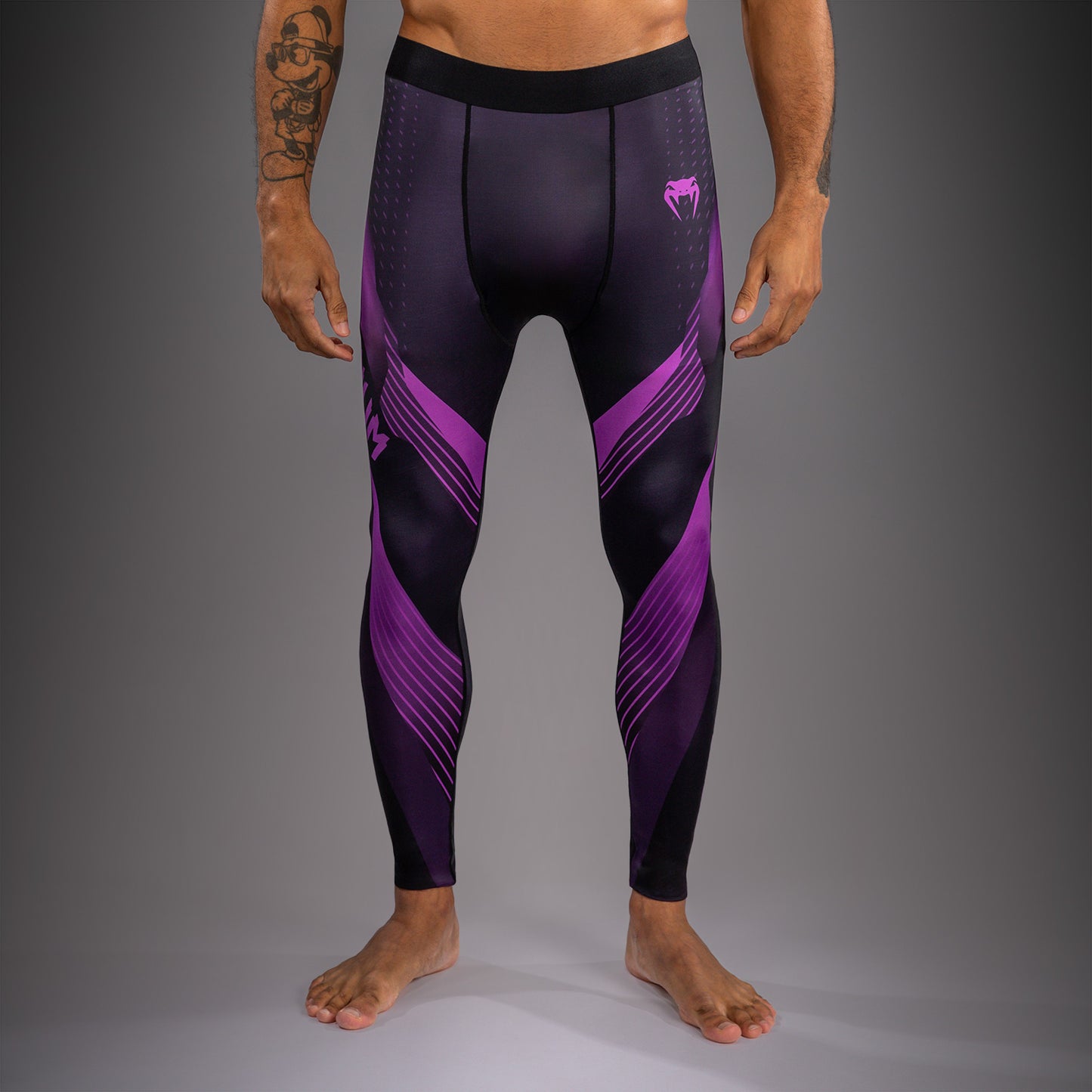 Venum No-Gi 6.0 Spats - Black/Purple  product-type_Compression Pants Venum