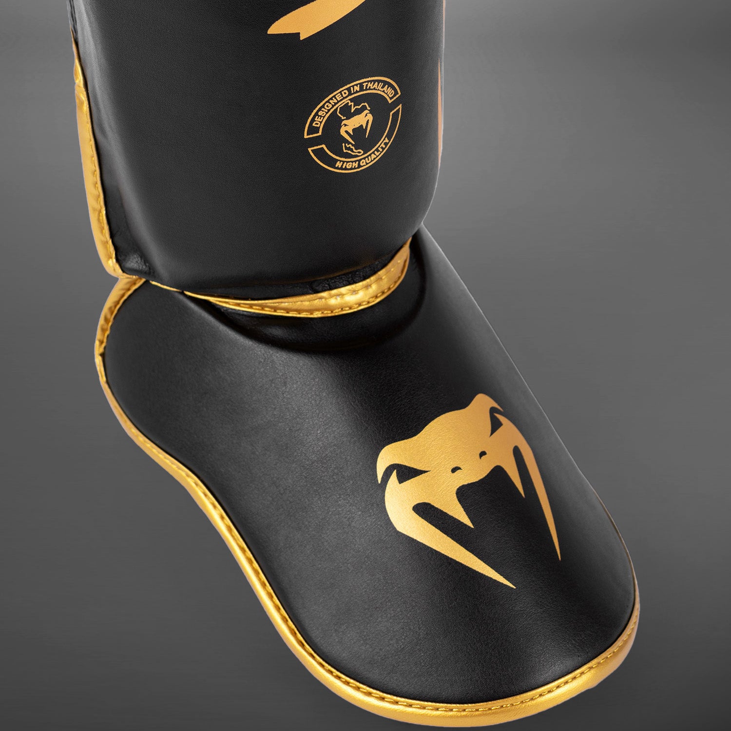 Venum Challenger Standup Shin Guards - Black/Gold - Venum