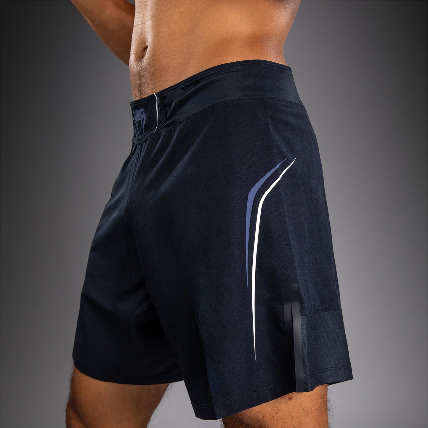 Venum G-Core Fight Shorts - Navy Blue/White  product-type_MMA Shorts Venum