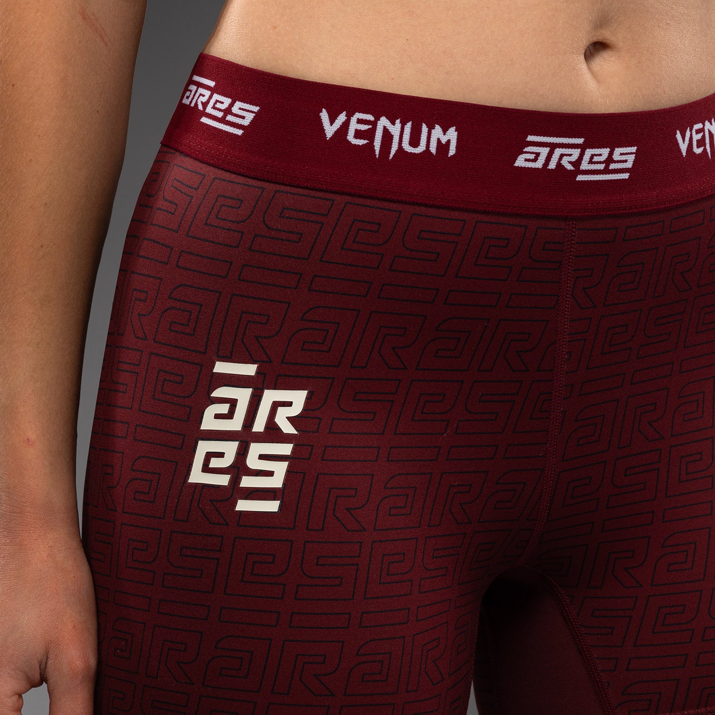 Venum x Ares Women’s Vale Tudo Shorts - Burgundy